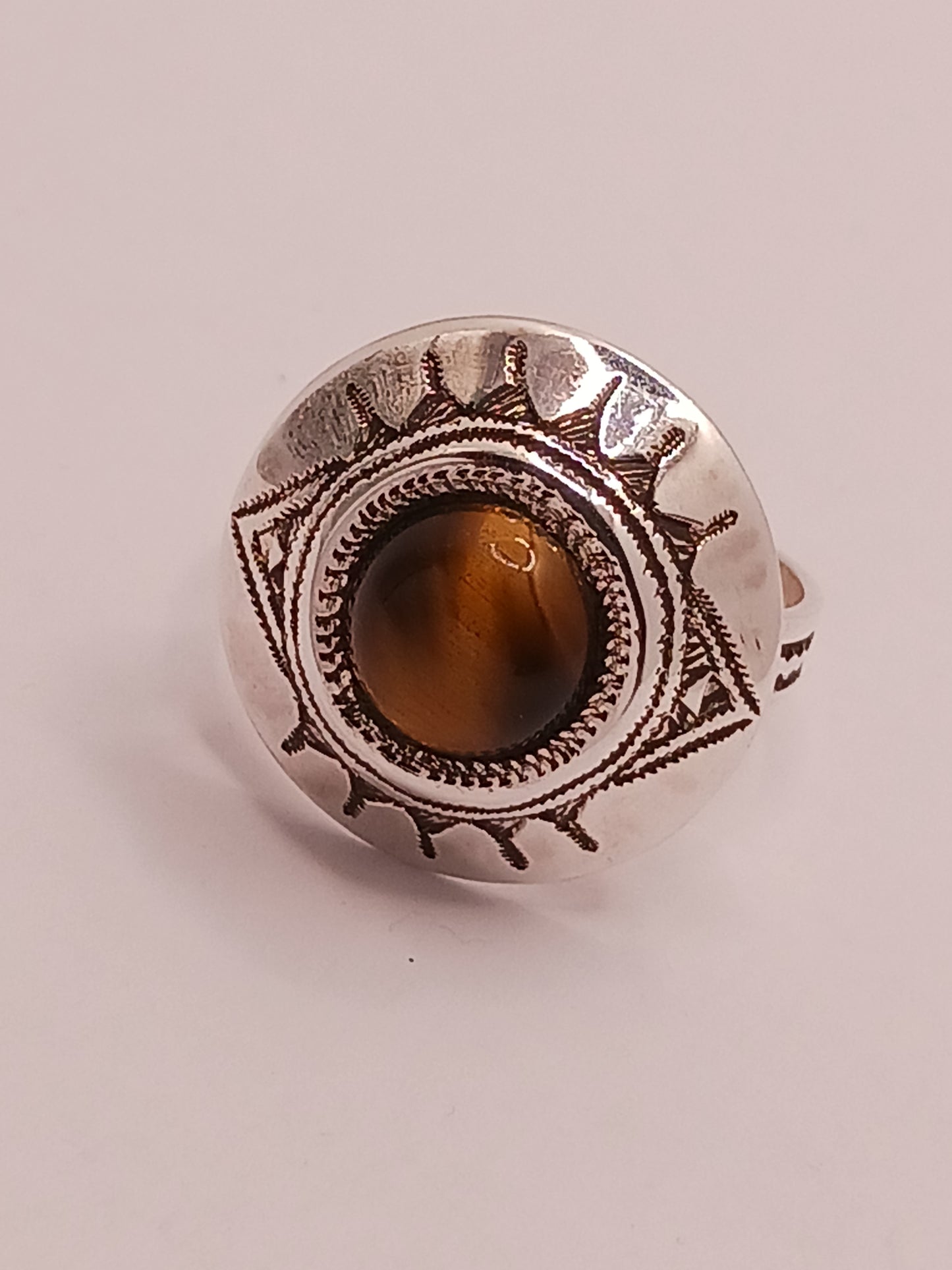 Bague touareg en argent massif