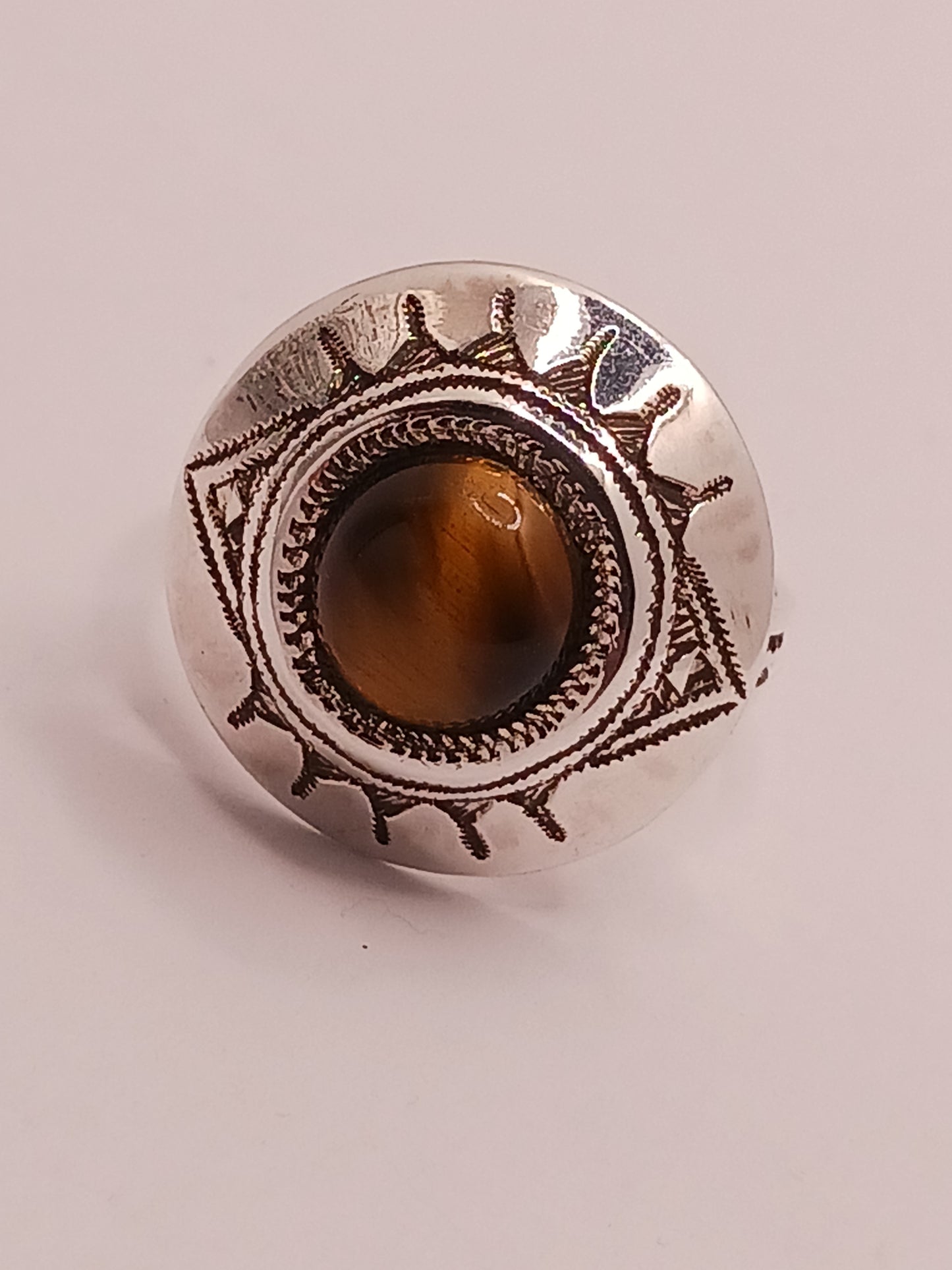 Bague touareg en argent massif