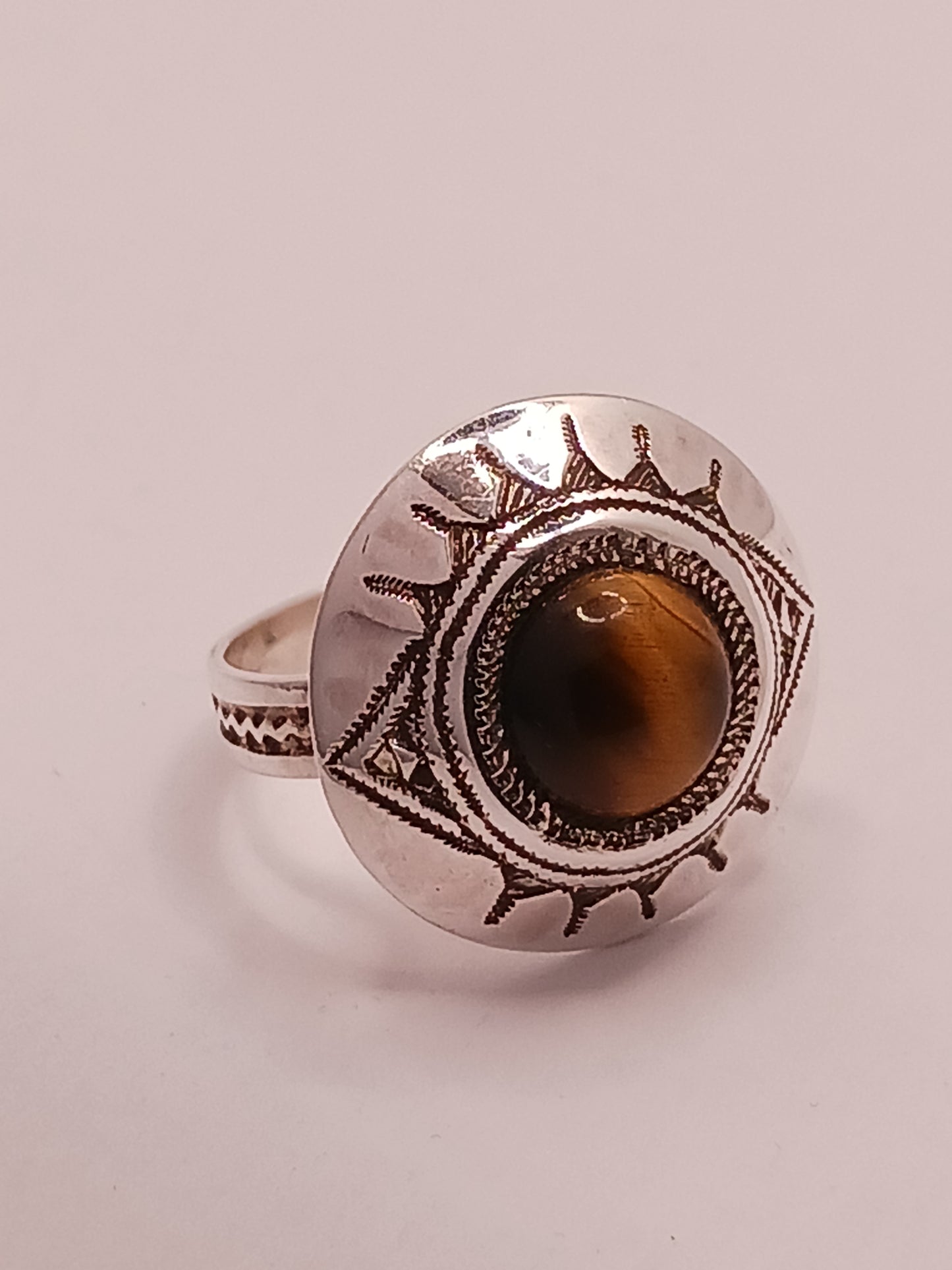 Bague touareg en argent massif
