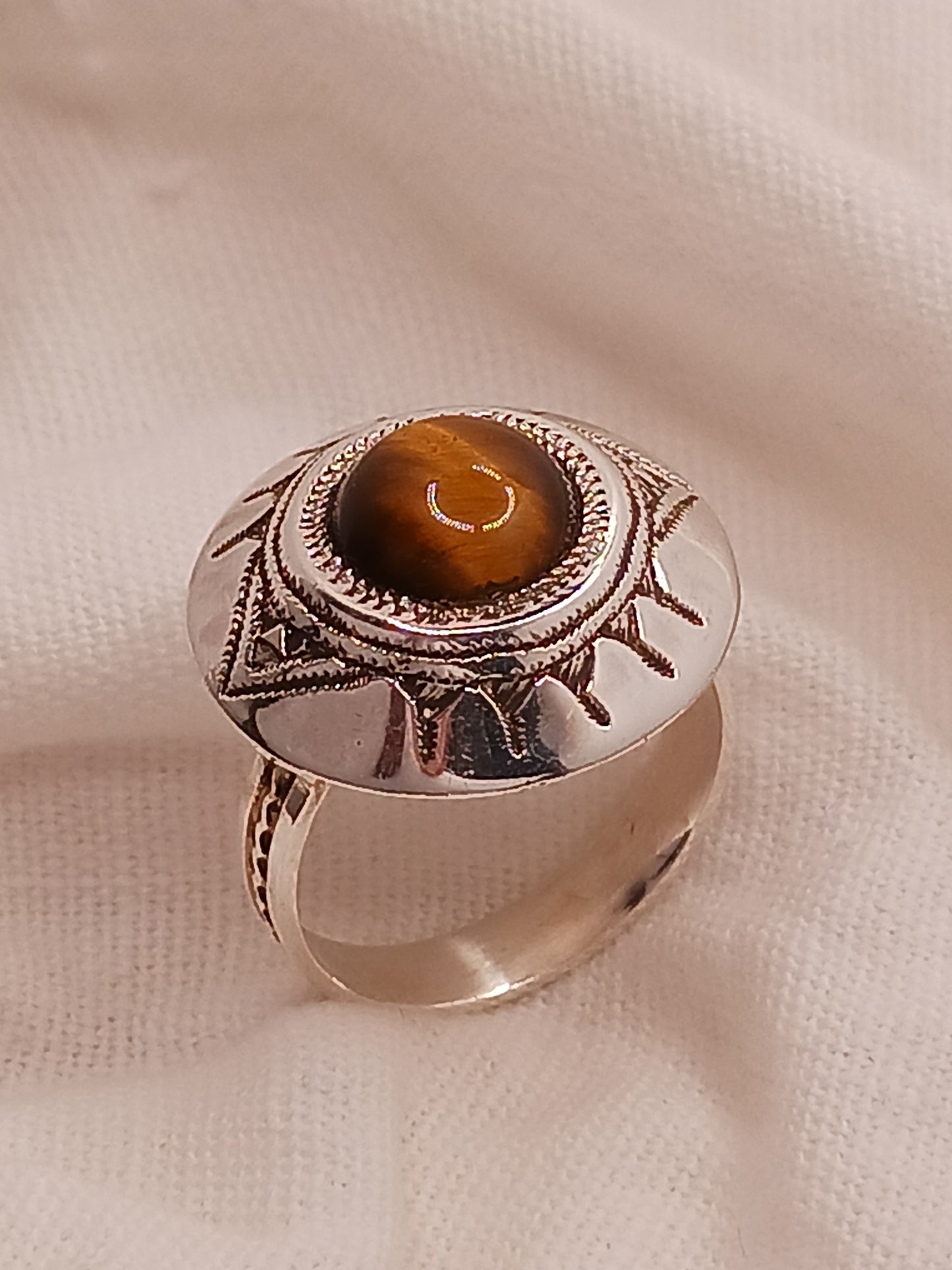 Bague touareg en argent massif