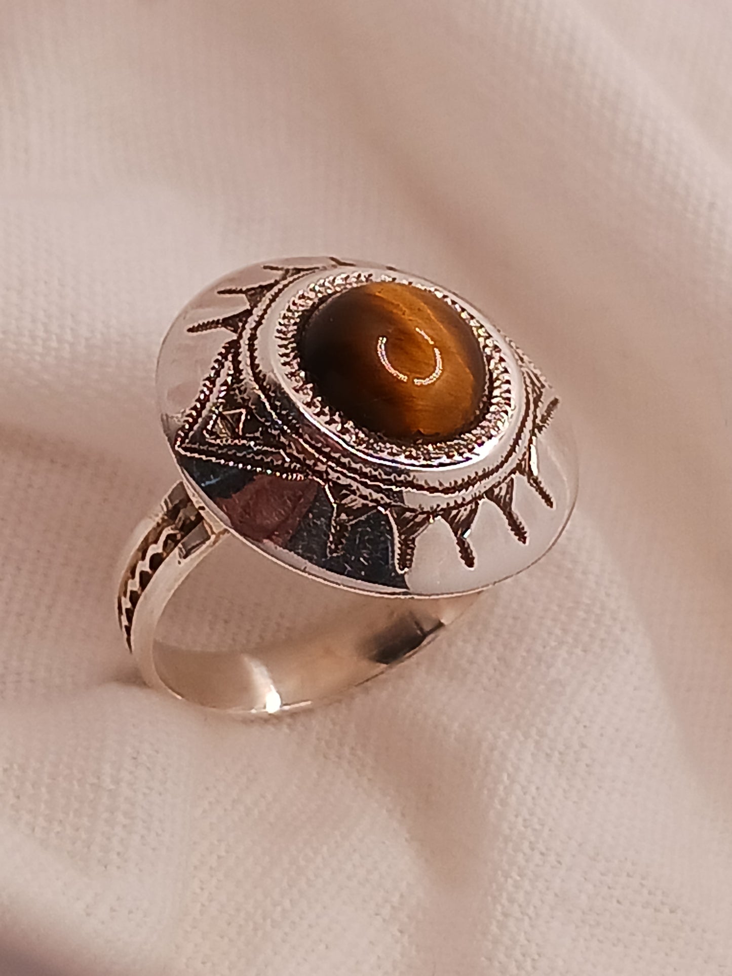 Bague touareg en argent massif