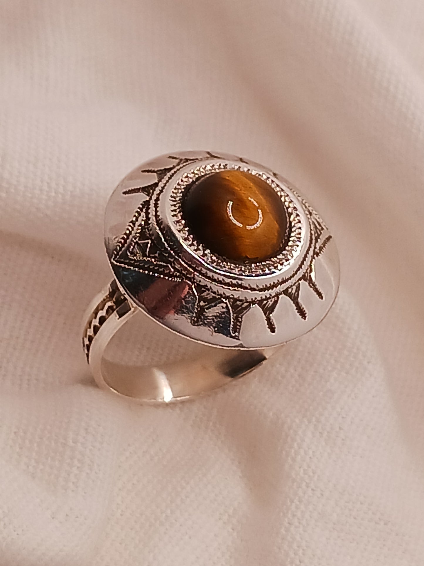 Bague touareg en argent massif