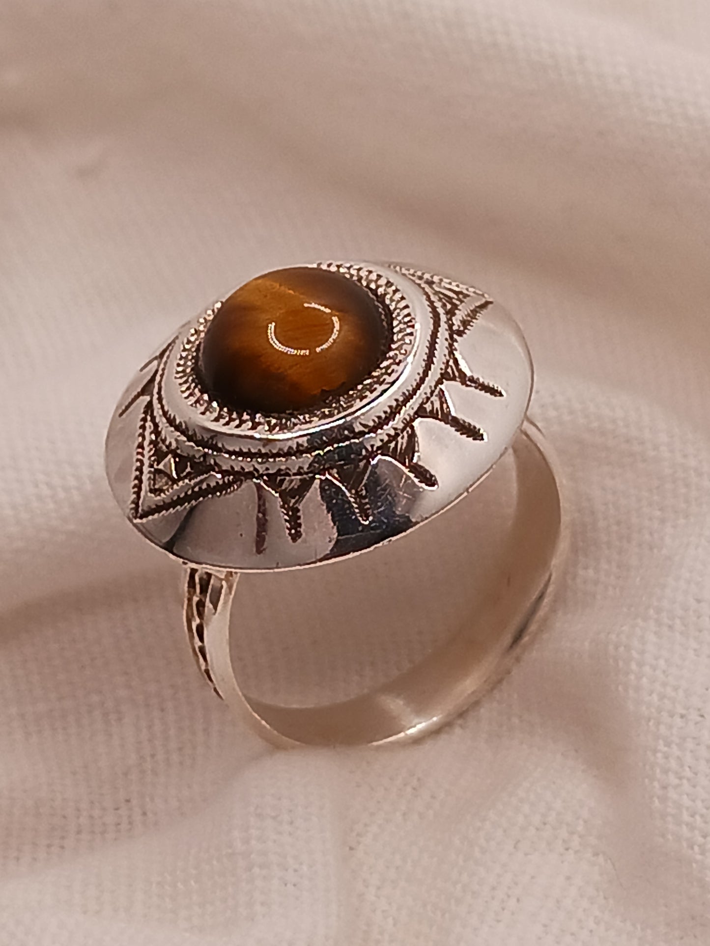 Bague touareg en argent massif