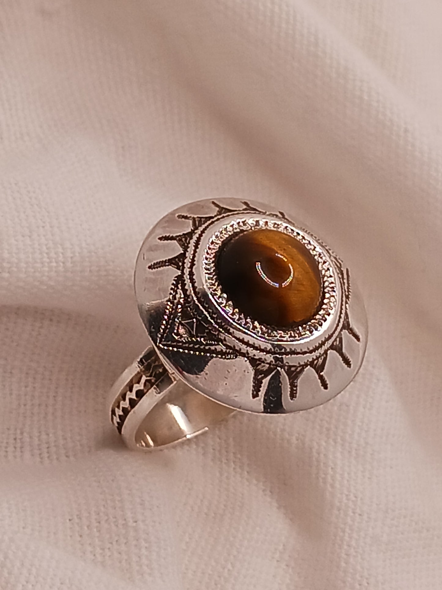 Bague touareg en argent massif