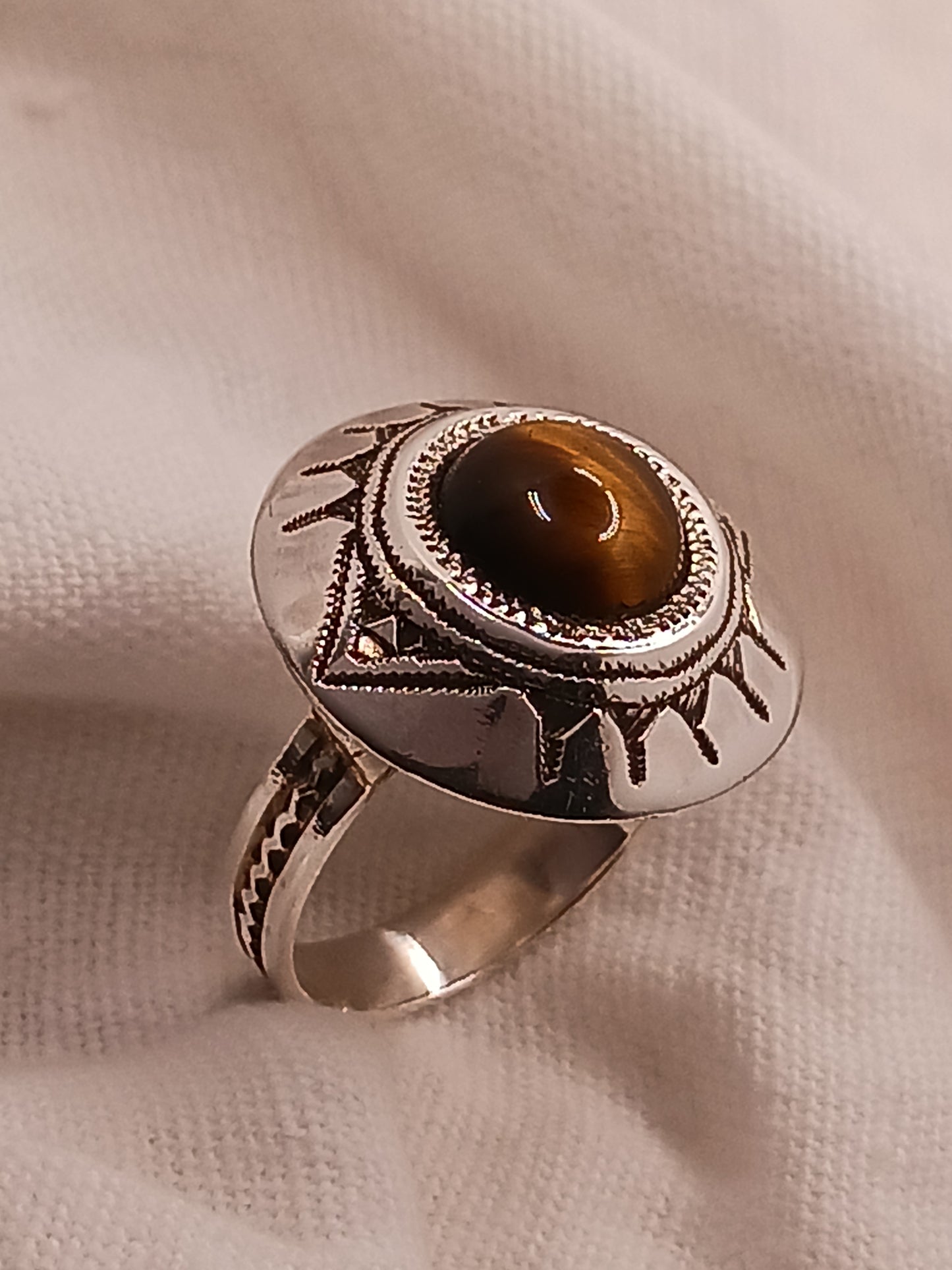 Bague touareg en argent massif