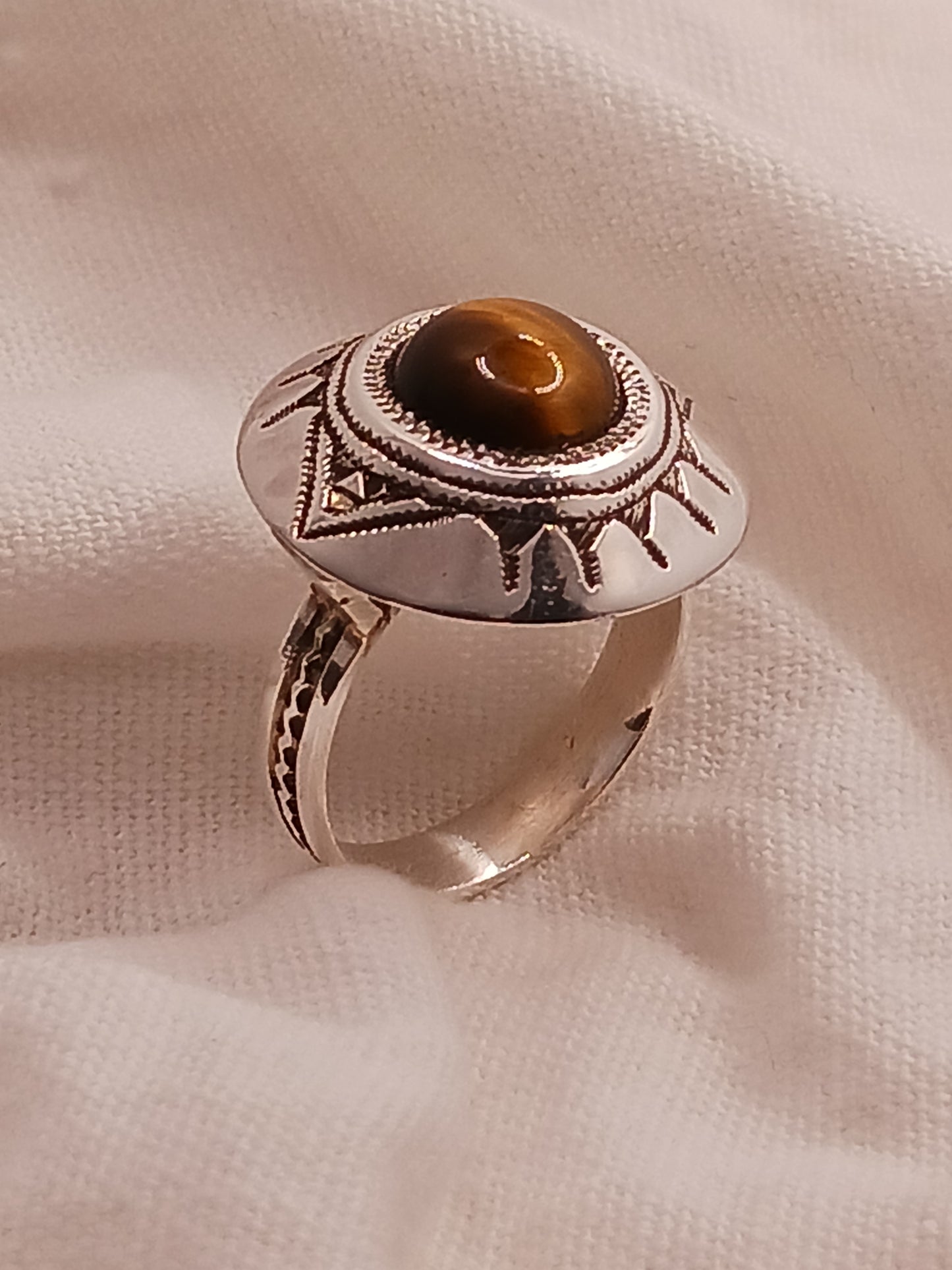 Bague touareg en argent massif