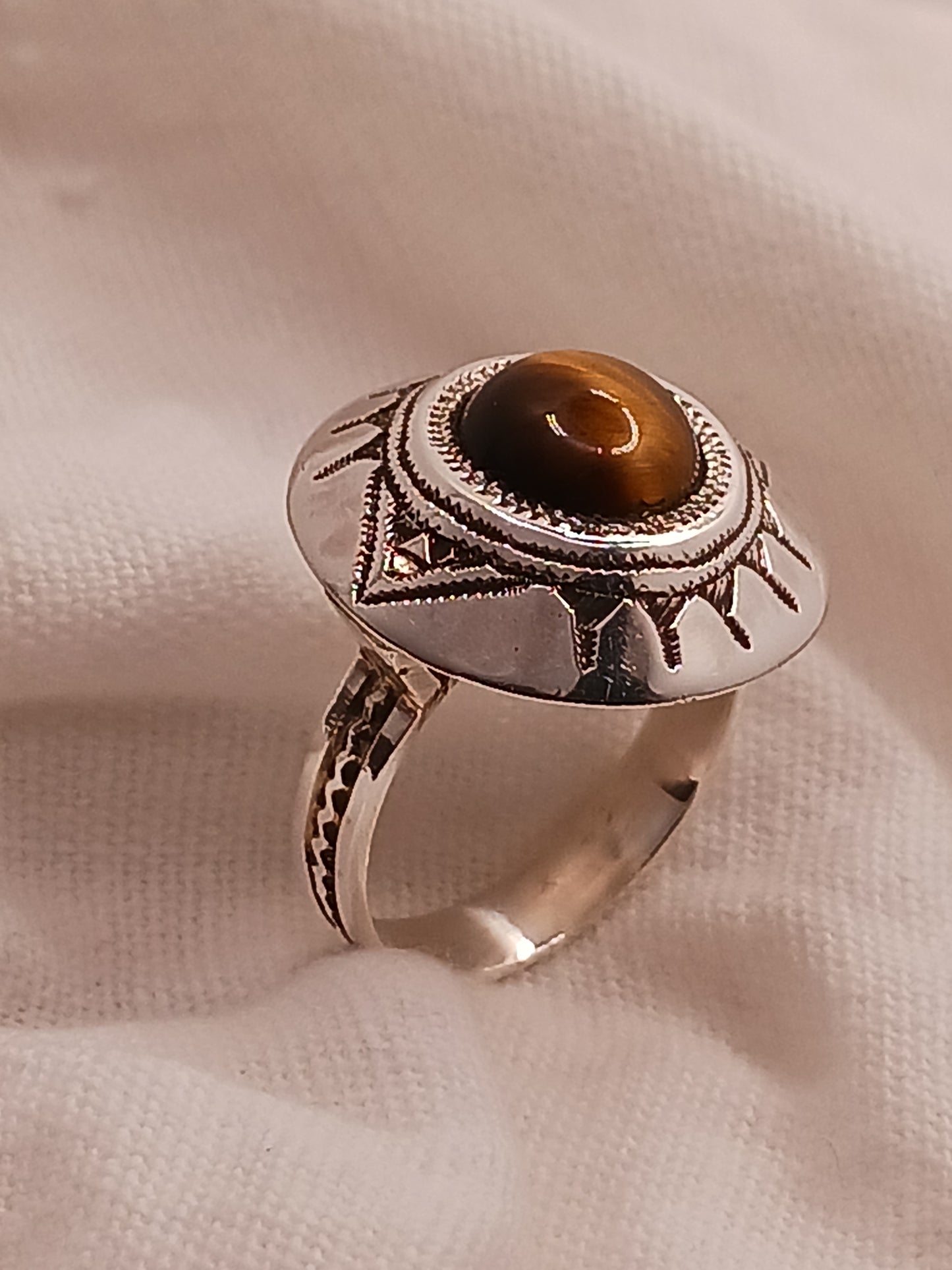 Bague touareg en argent massif