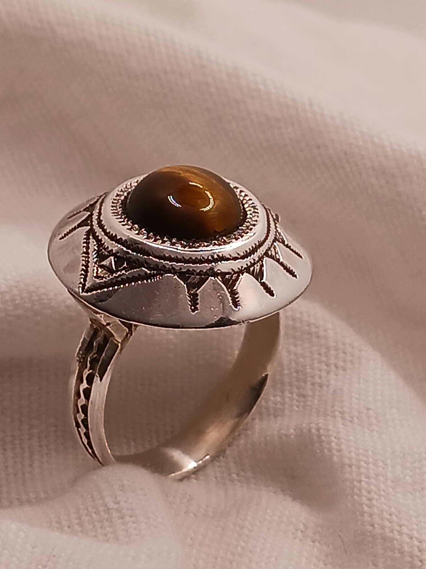 Bague touareg en argent massif