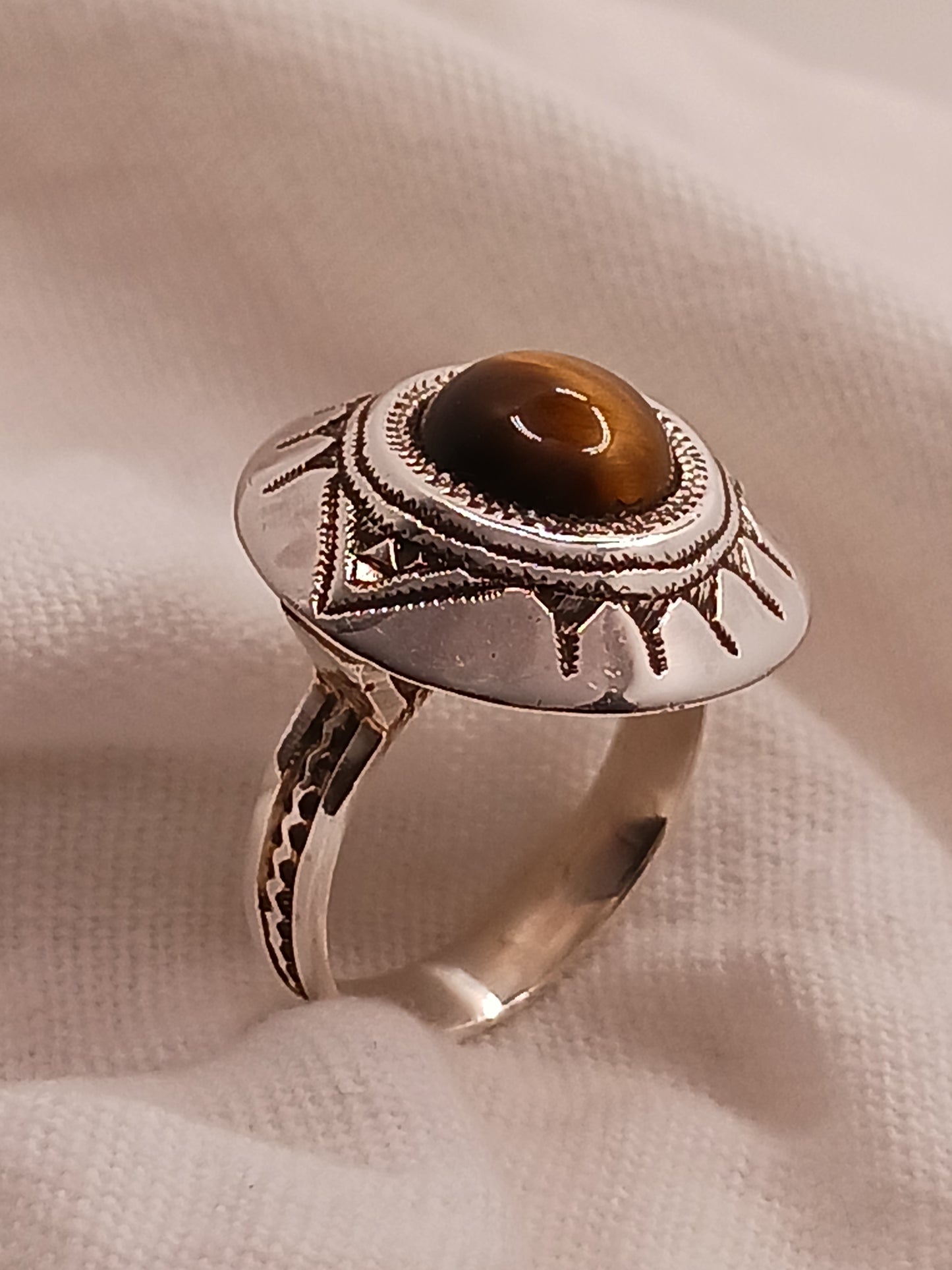 Bague touareg en argent massif