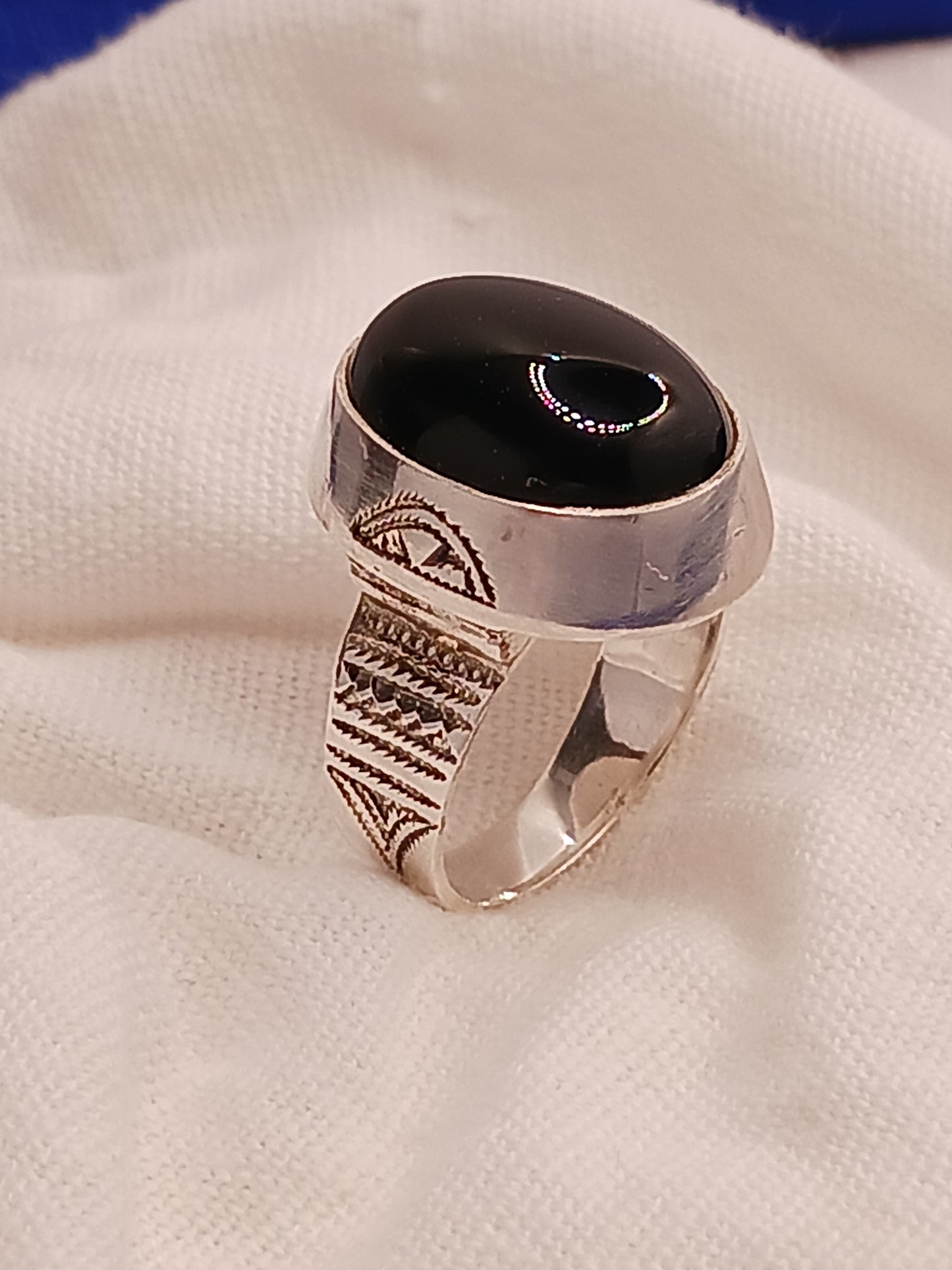 Bague touareg en argent massif