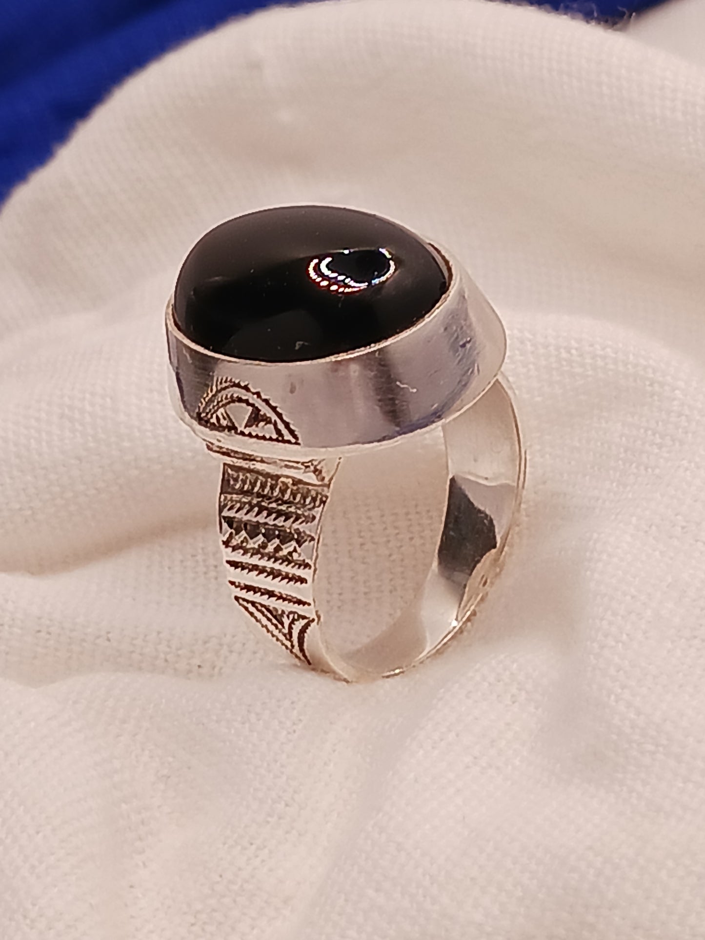 Bague touareg en argent massif