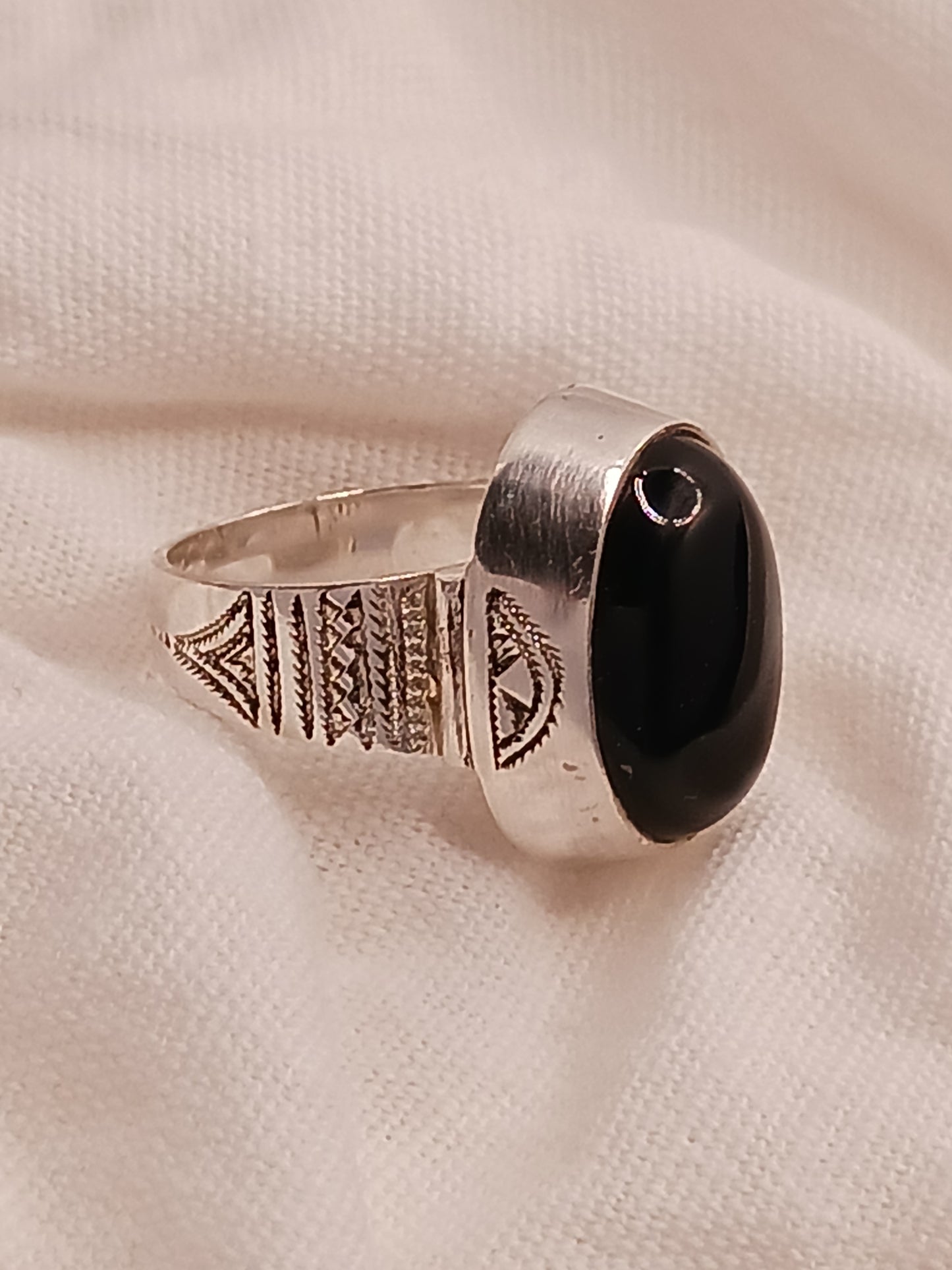 Bague touareg en argent massif