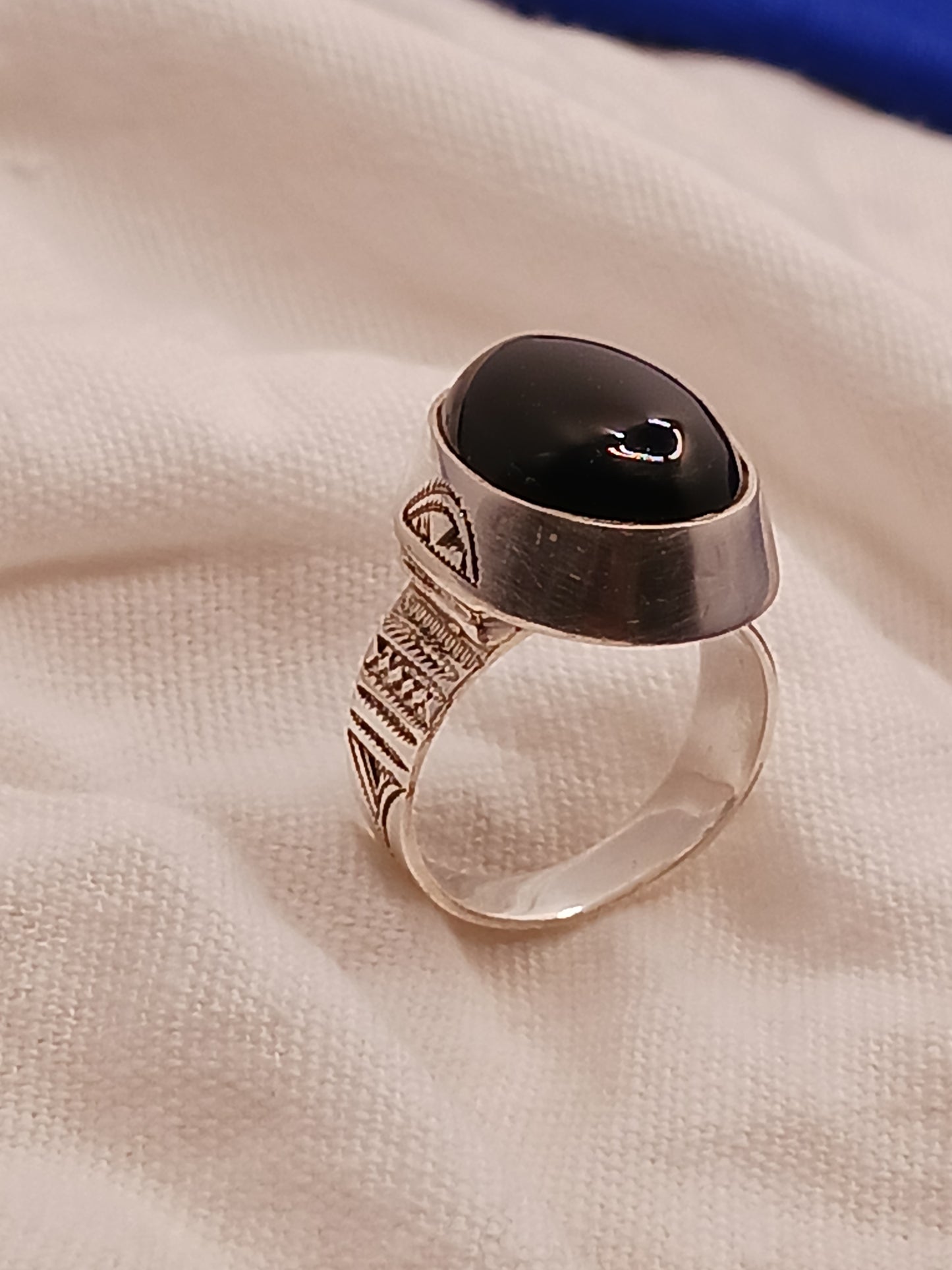 Bague touareg en argent massif