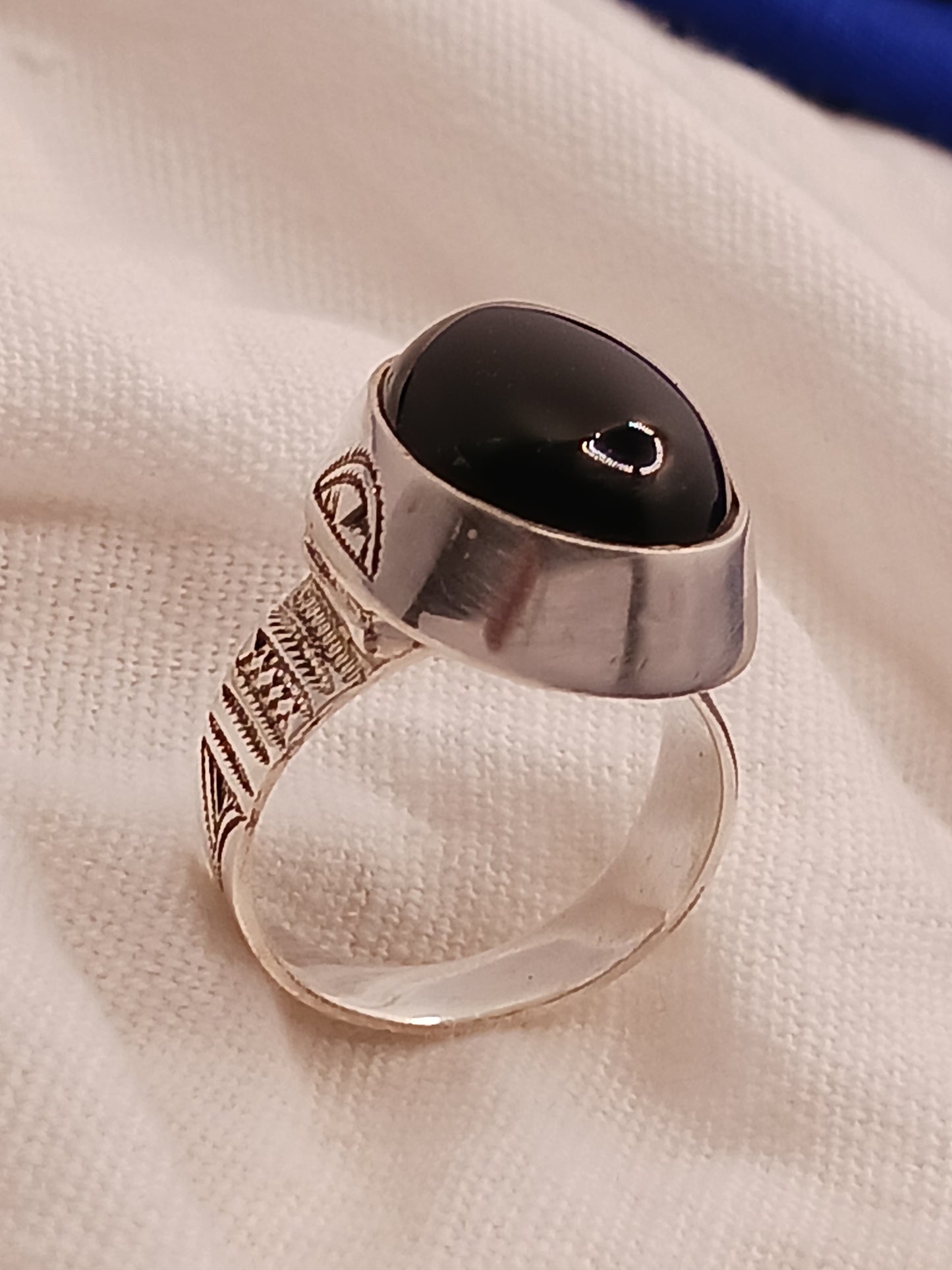 Bague touareg en argent massif