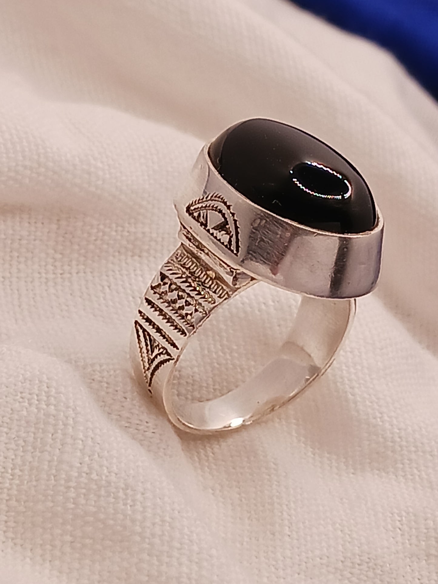 Bague touareg en argent massif