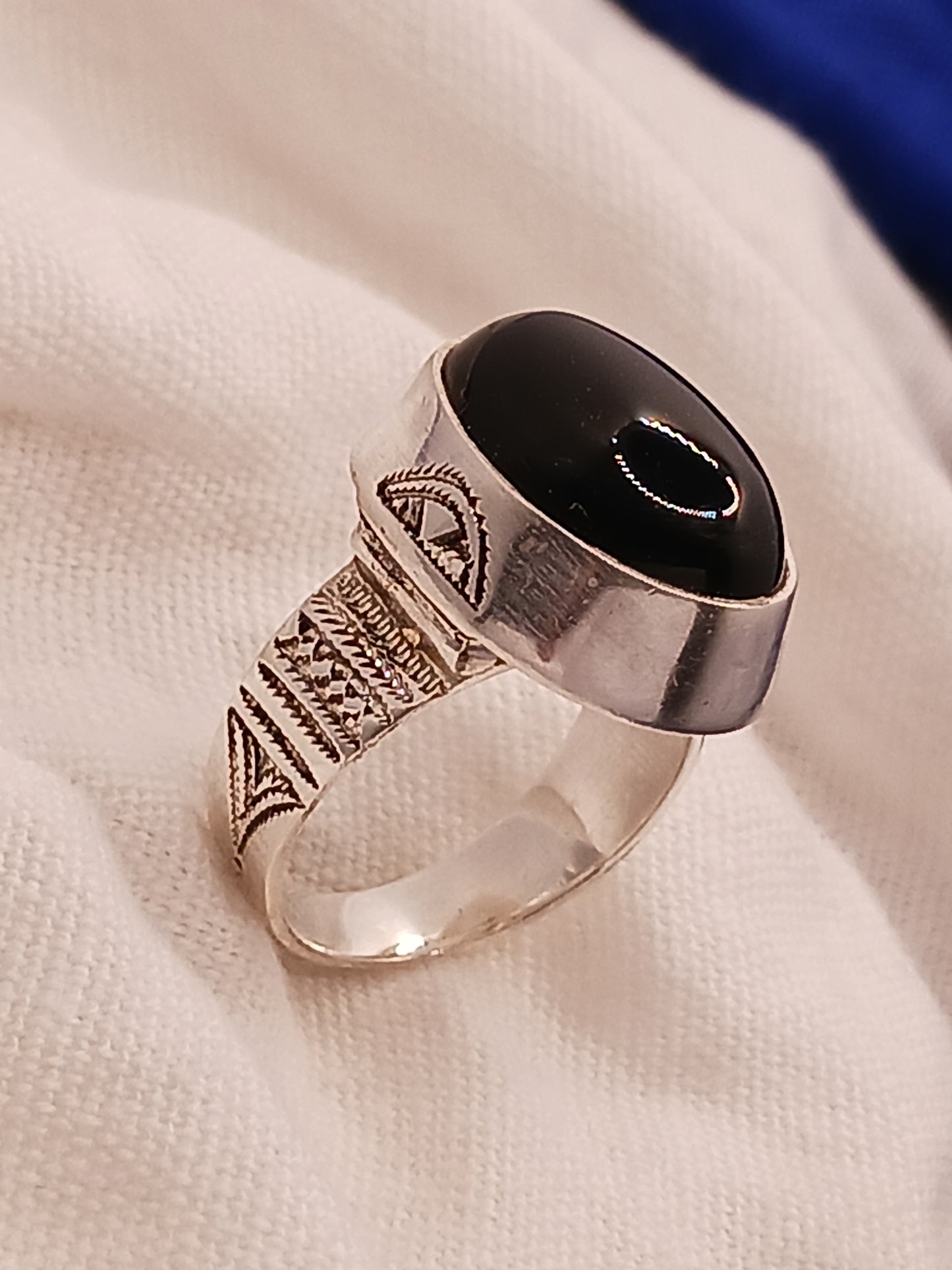 Bague touareg en argent massif