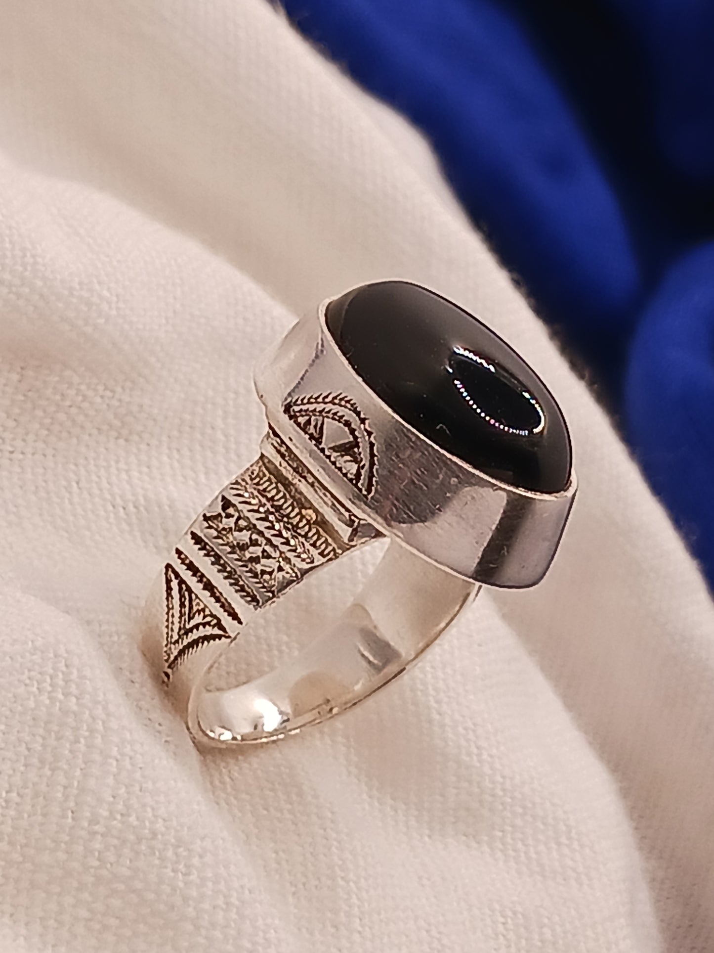 Bague touareg en argent massif