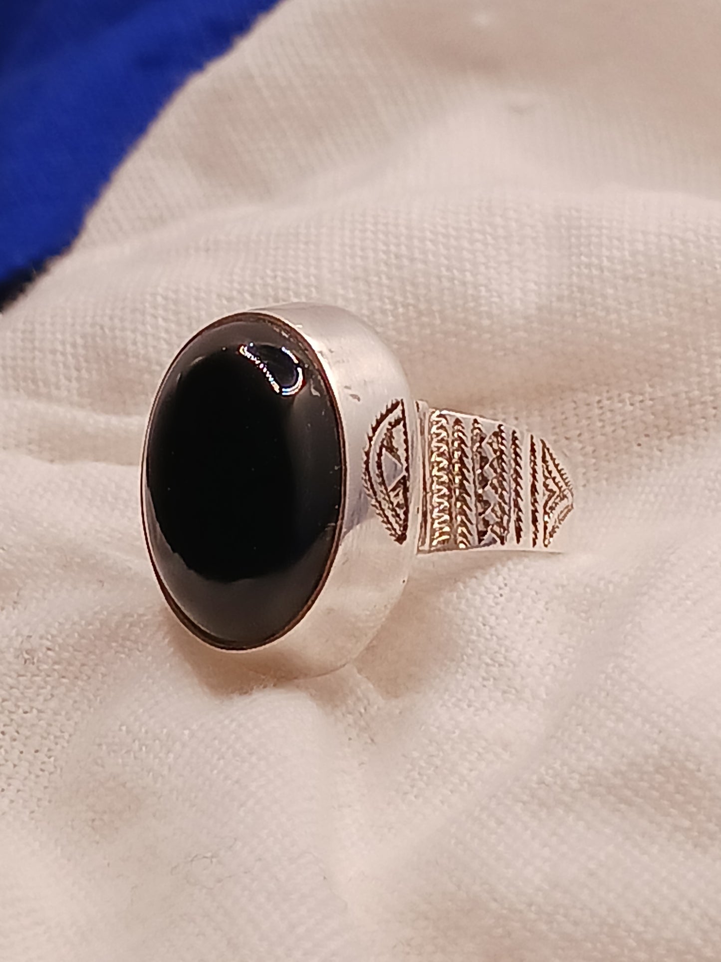 Bague touareg en argent massif