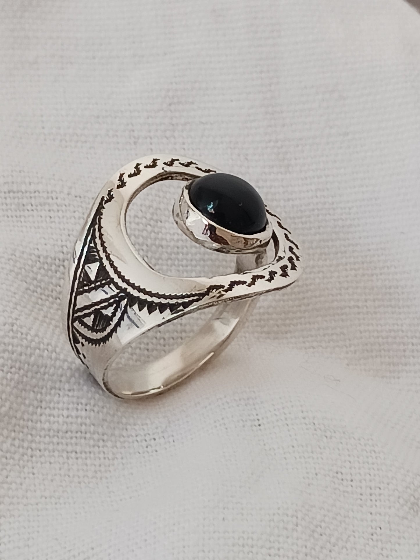 Bague touareg en argent massif