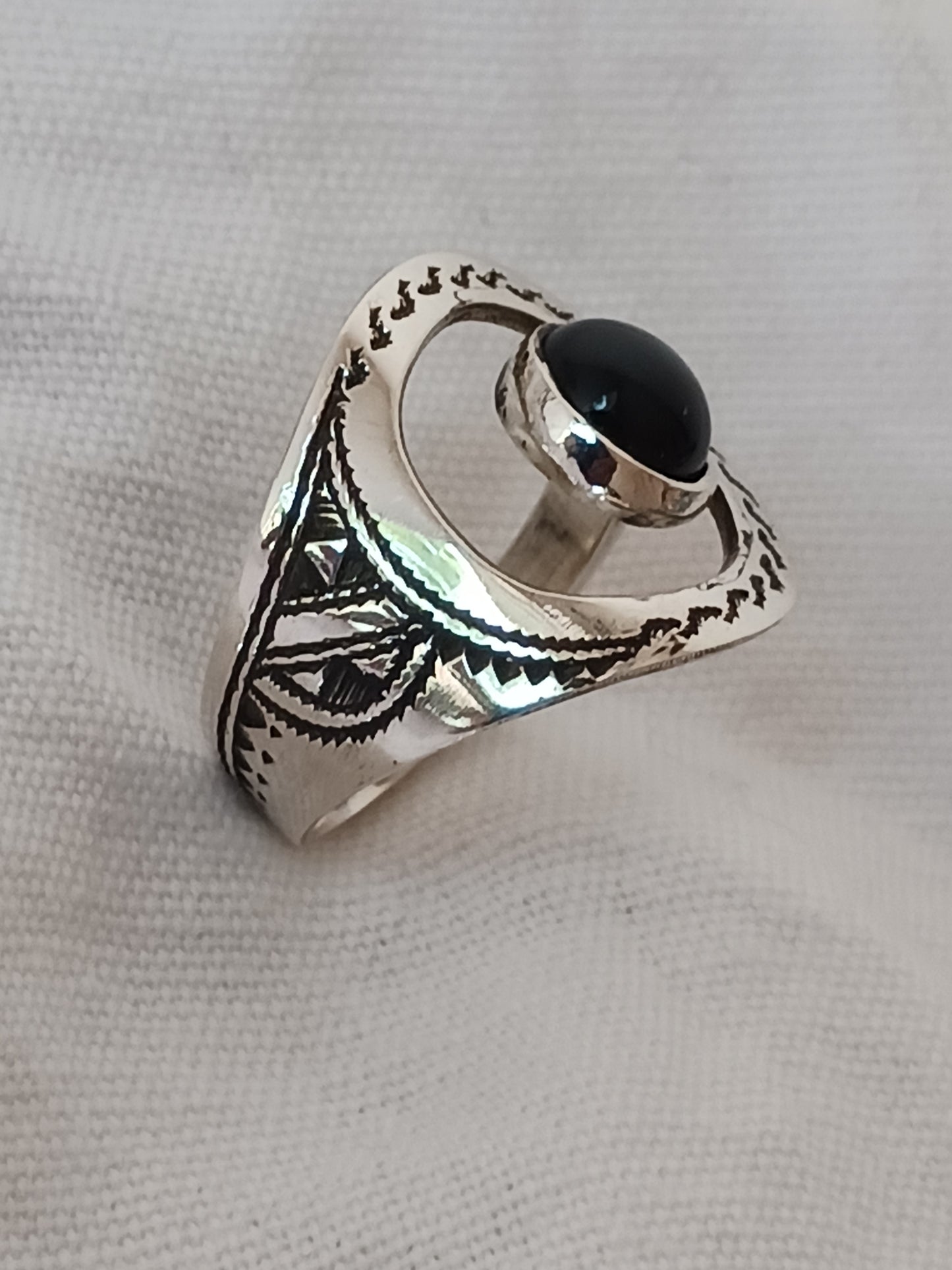 Bague touareg en argent massif