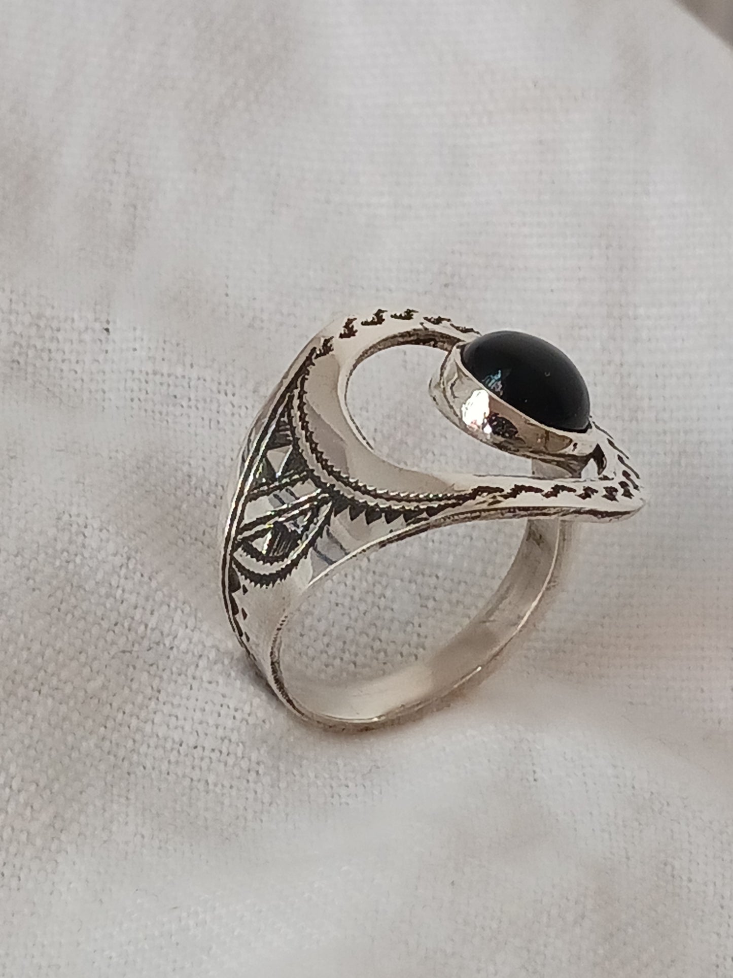 Bague touareg en argent massif