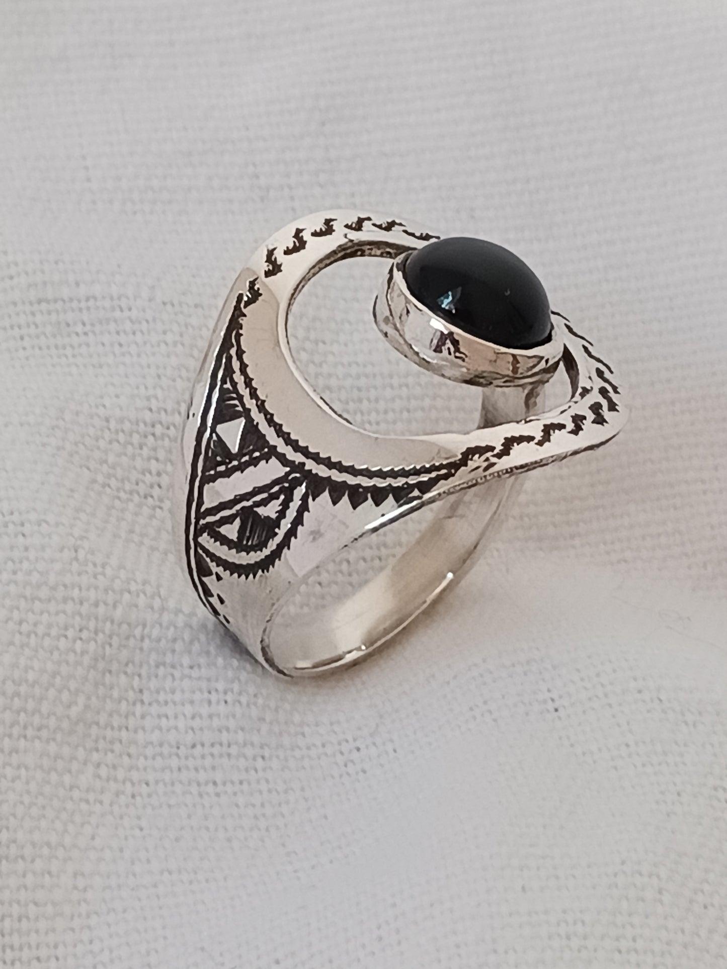 Bague touareg en argent massif