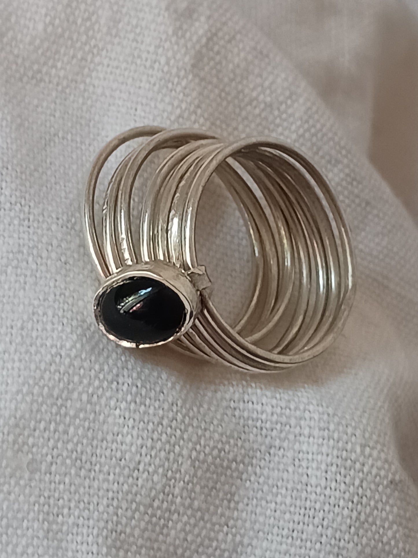 Bague touareg en argent massif
