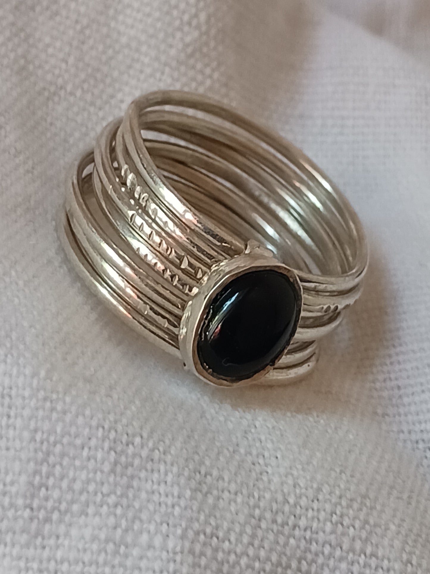Bague touareg en argent massif