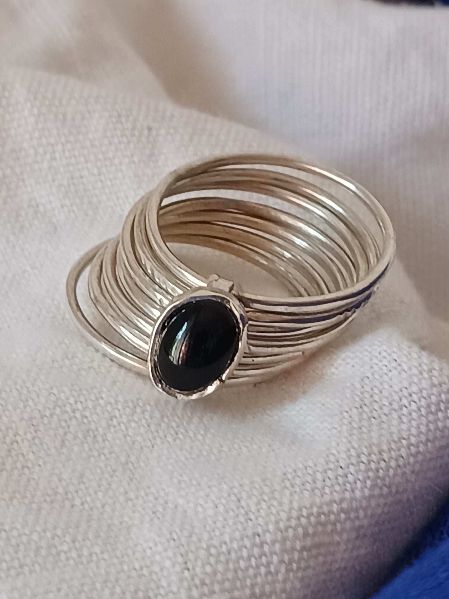 Bague touareg en argent massif