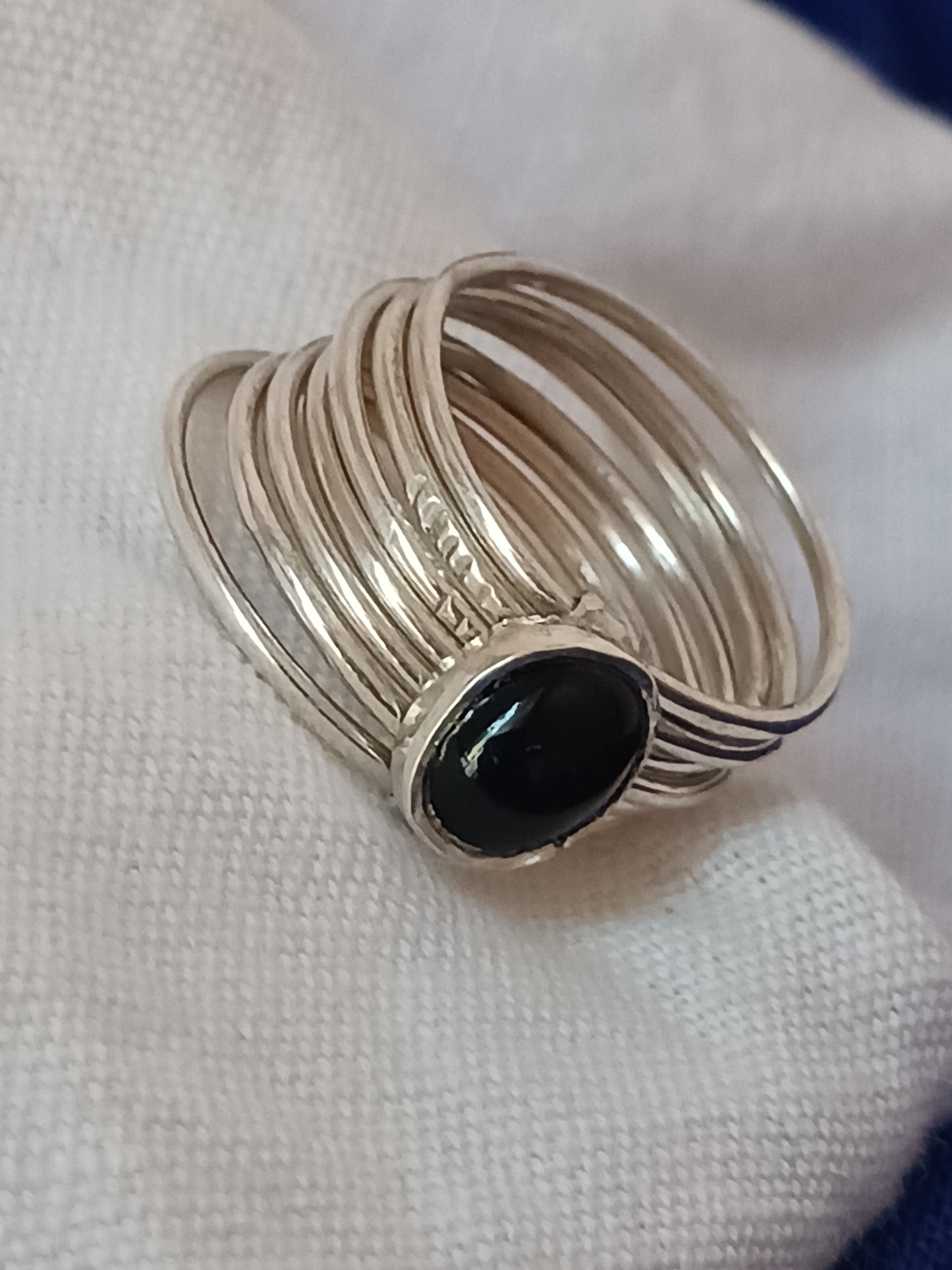 Bague touareg en argent massif