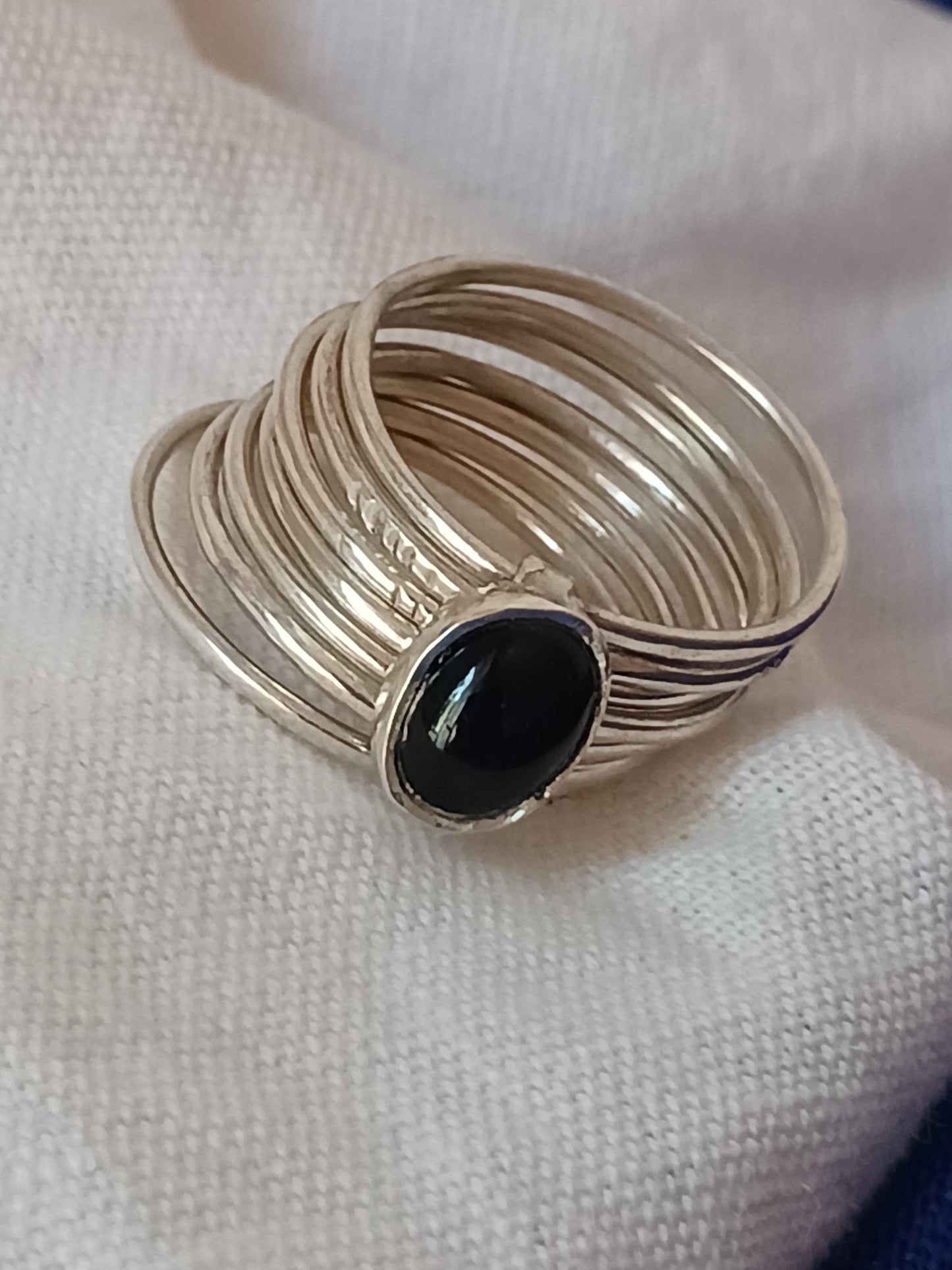 Bague touareg en argent massif