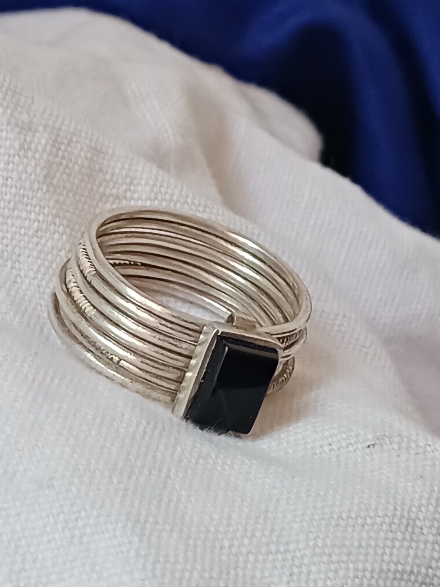 Bague touareg en argent massif