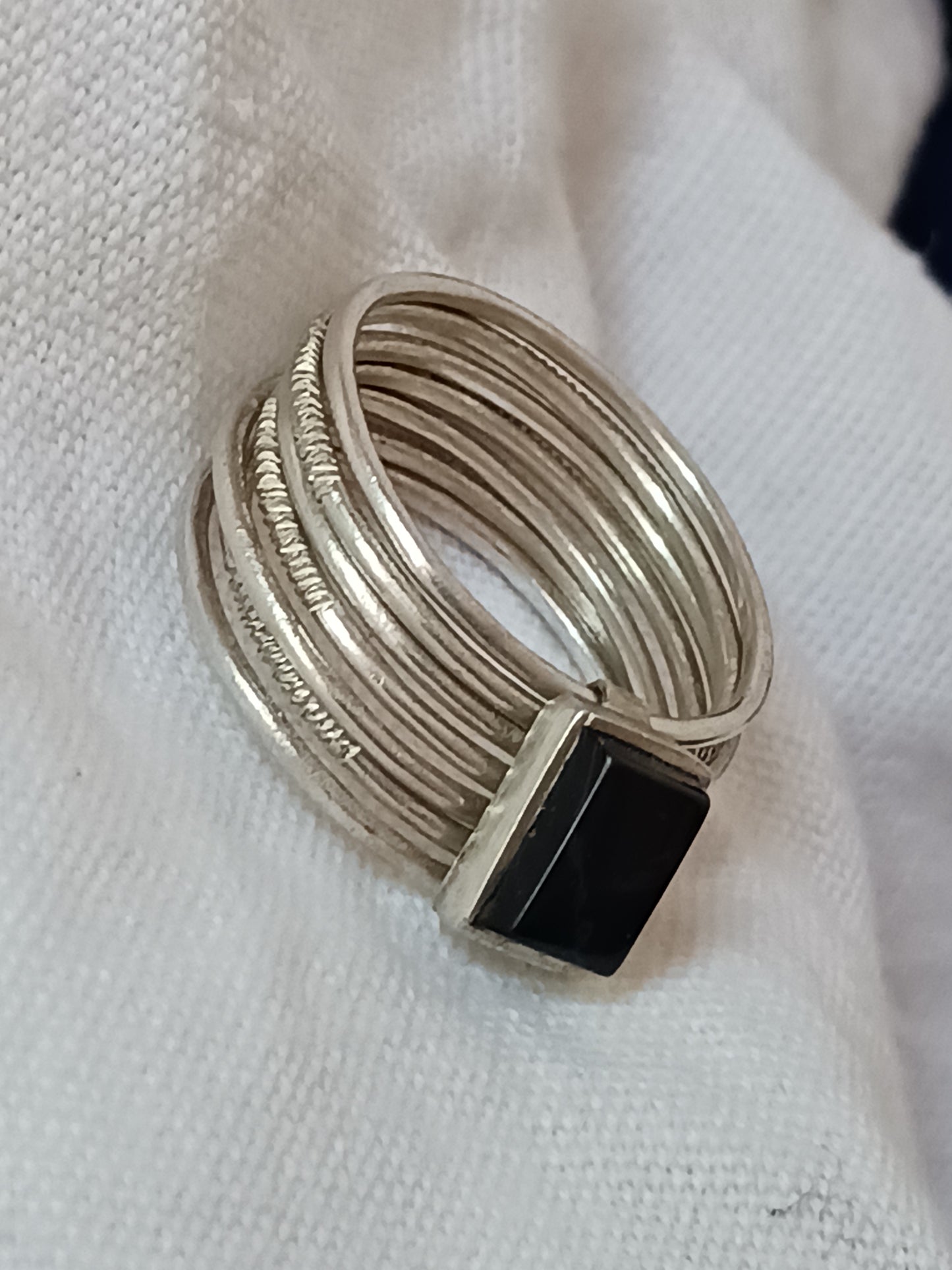 Bague touareg en argent massif