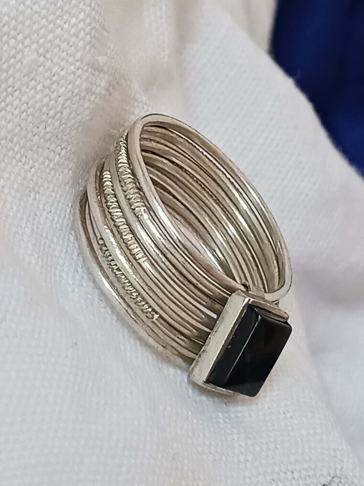 Bague touareg en argent massif