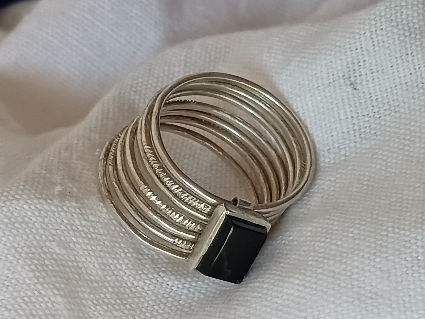 Bague touareg en argent massif