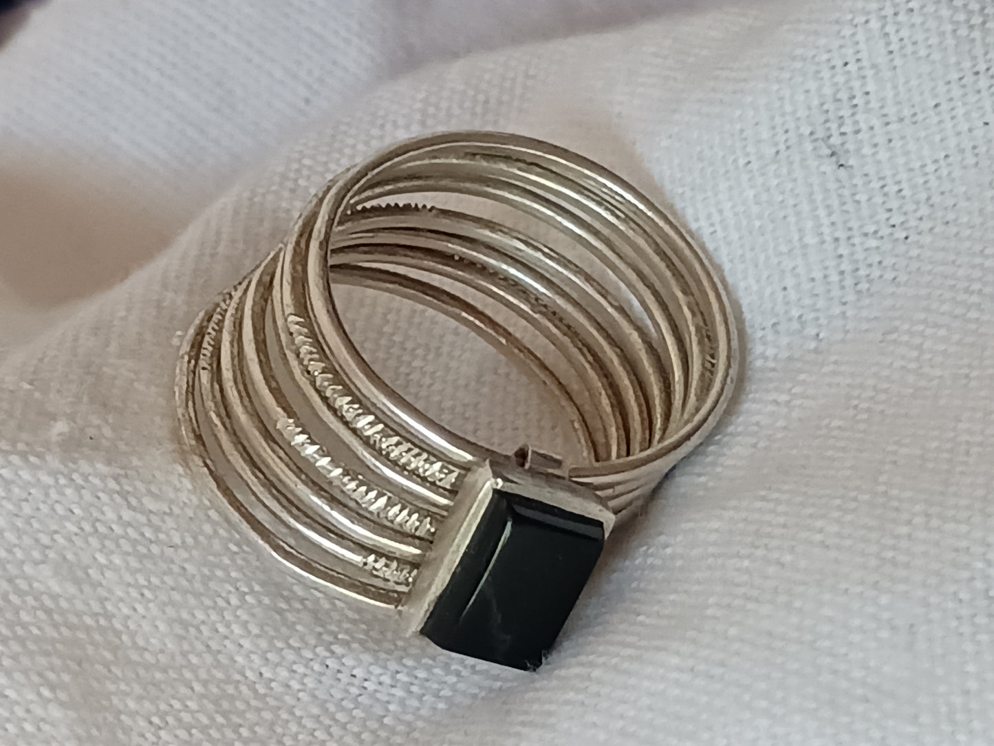 Bague touareg en argent massif