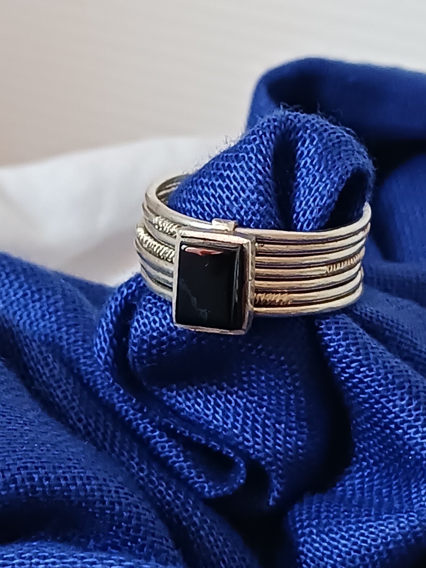Bague touareg en argent massif