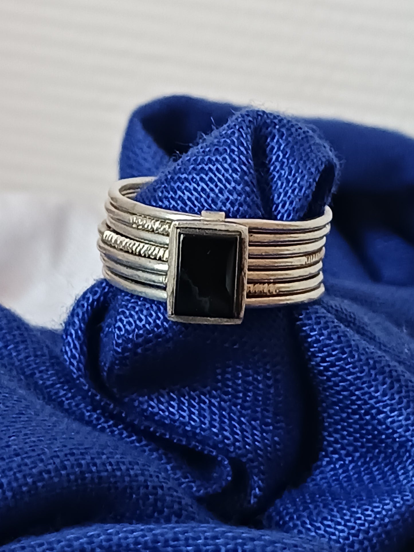 Bague touareg en argent massif