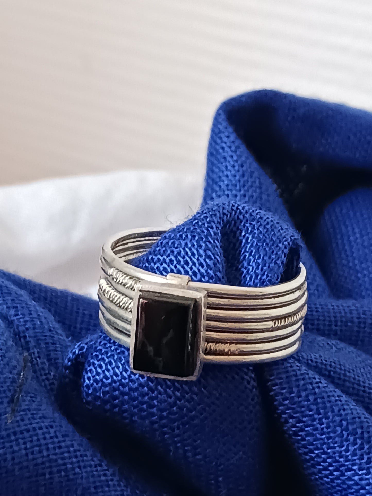 Bague touareg en argent massif