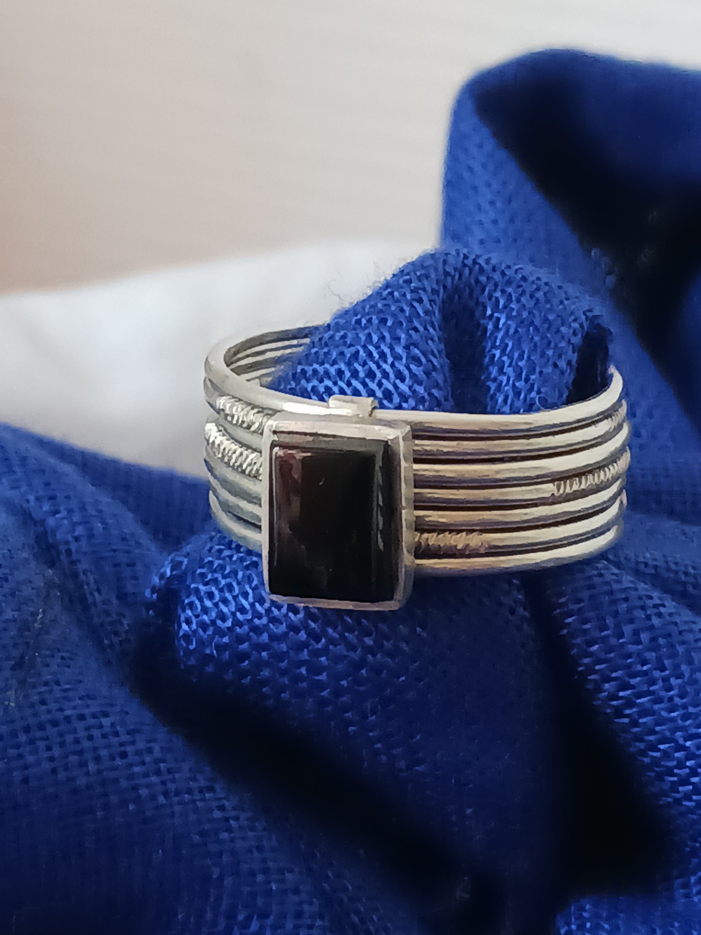 Bague touareg en argent massif
