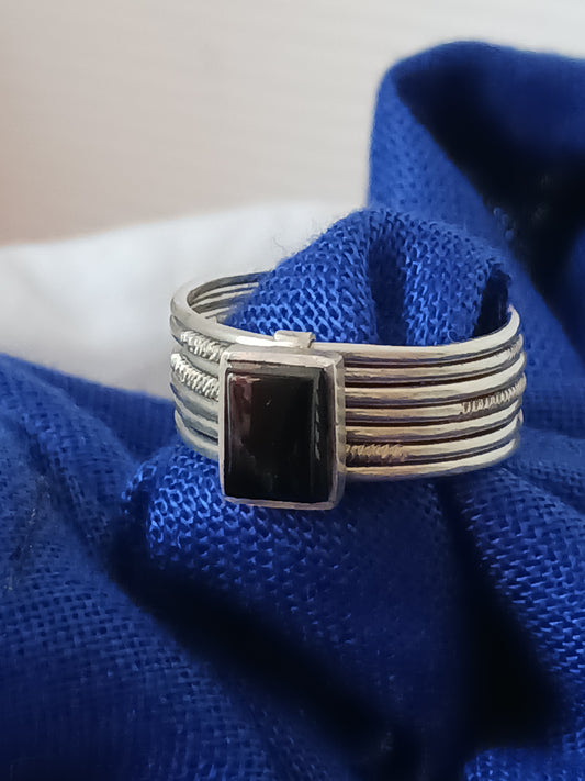 Bague touareg en argent massif