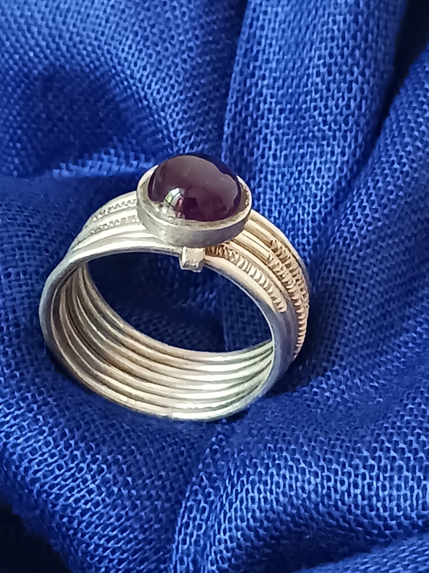 Bague touareg en argent massif
