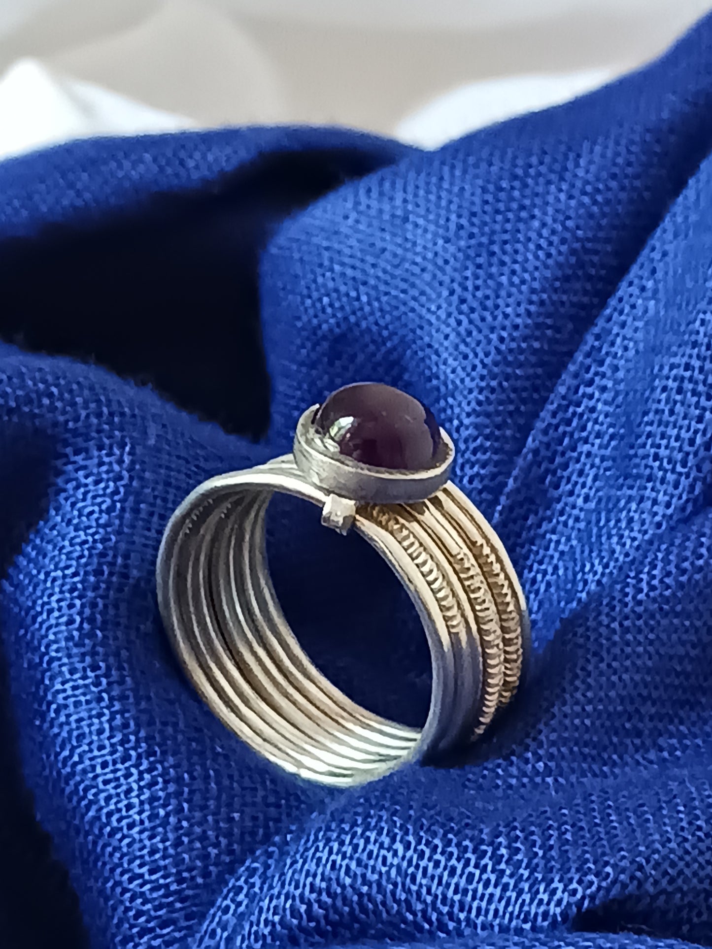 Bague touareg en argent massif