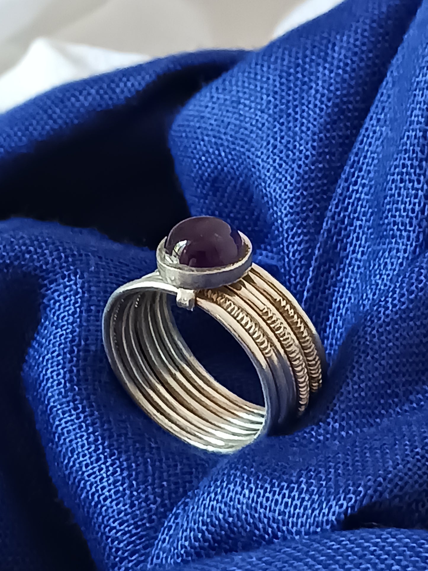 Bague touareg en argent massif