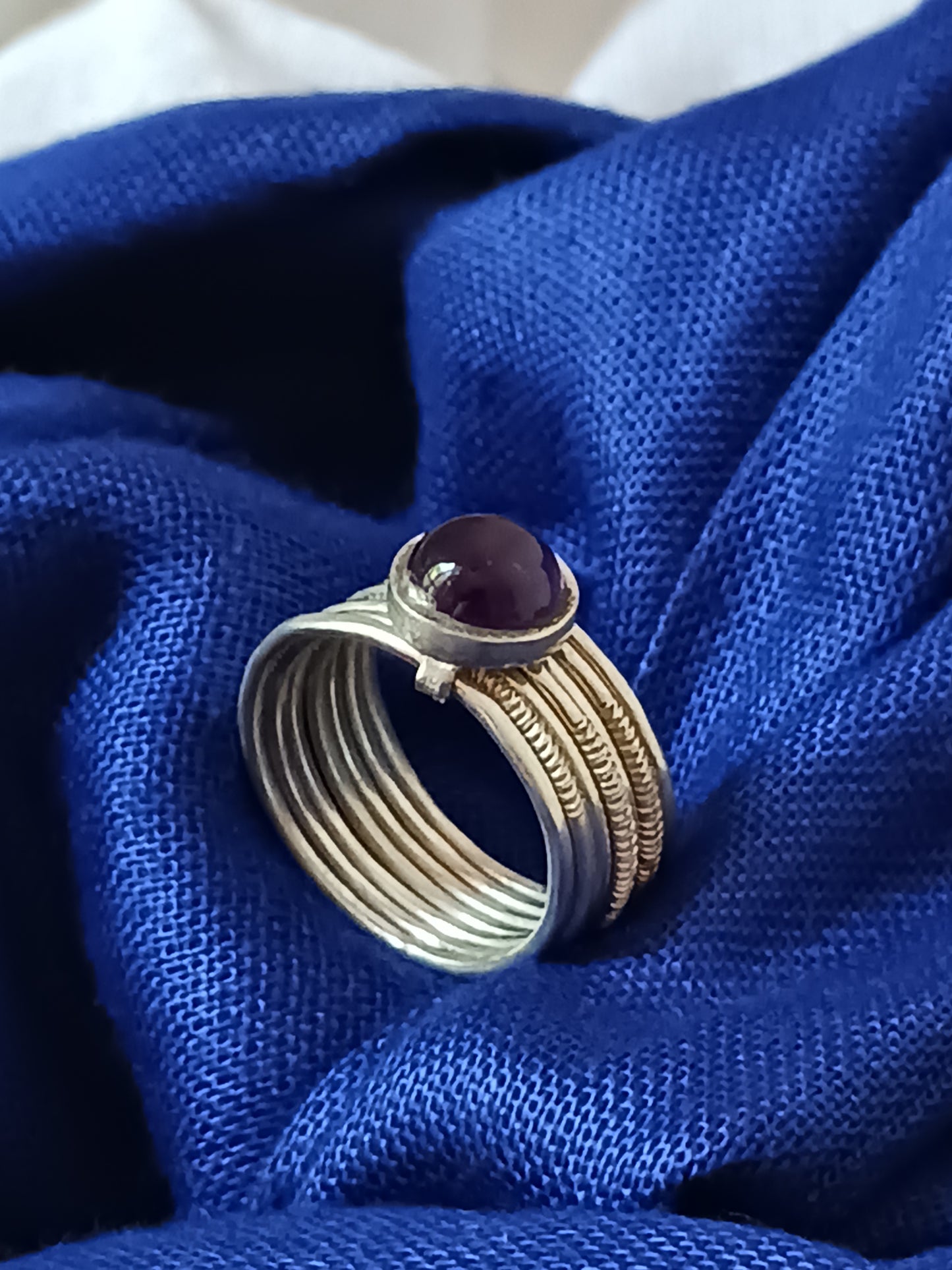 Bague touareg en argent massif