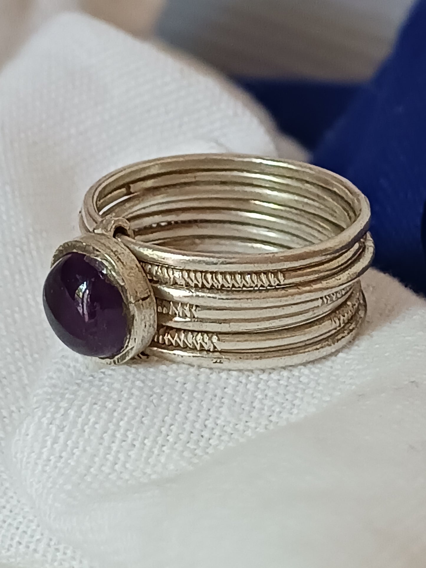 Bague touareg en argent massif