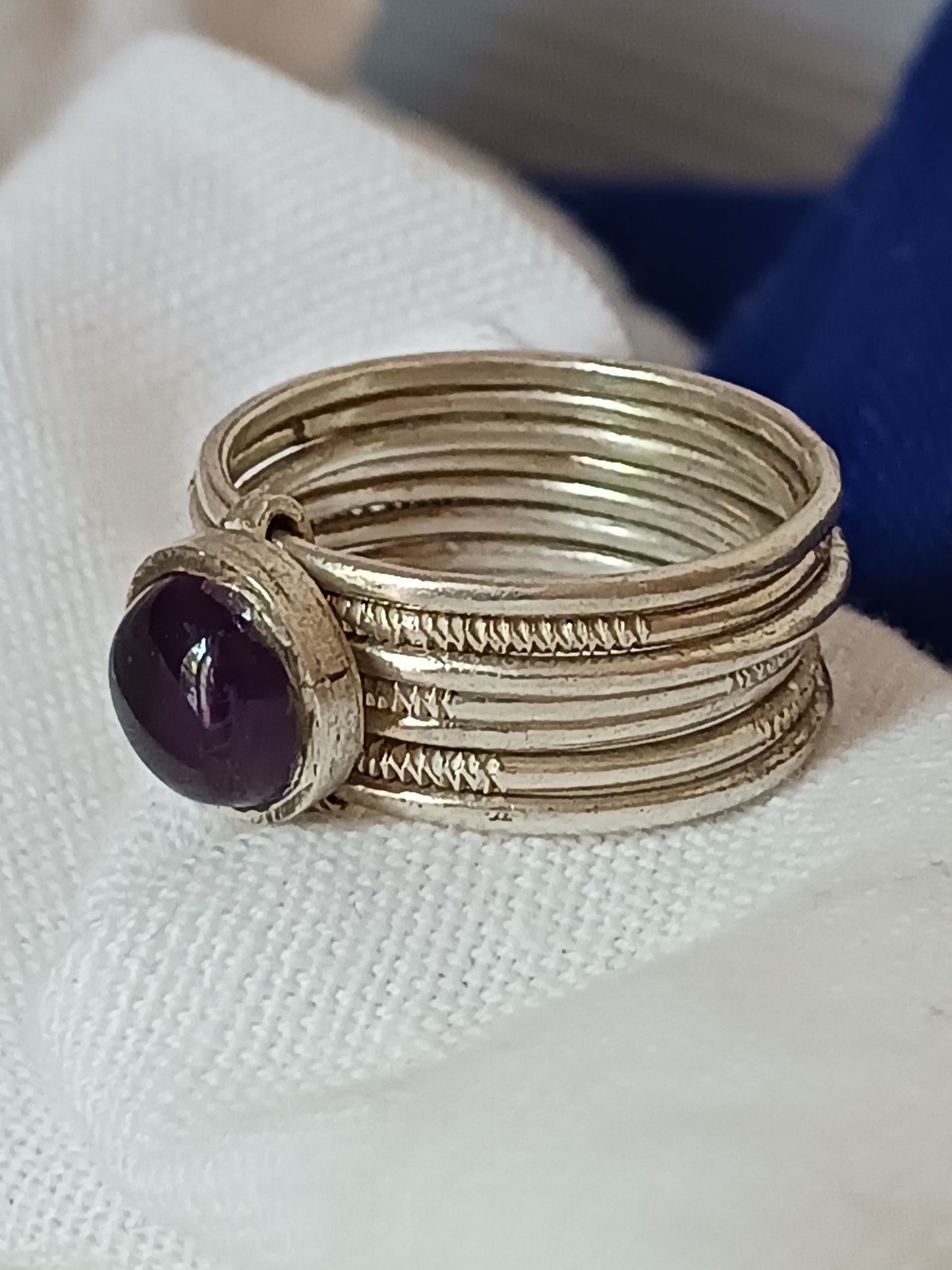 Bague touareg en argent massif