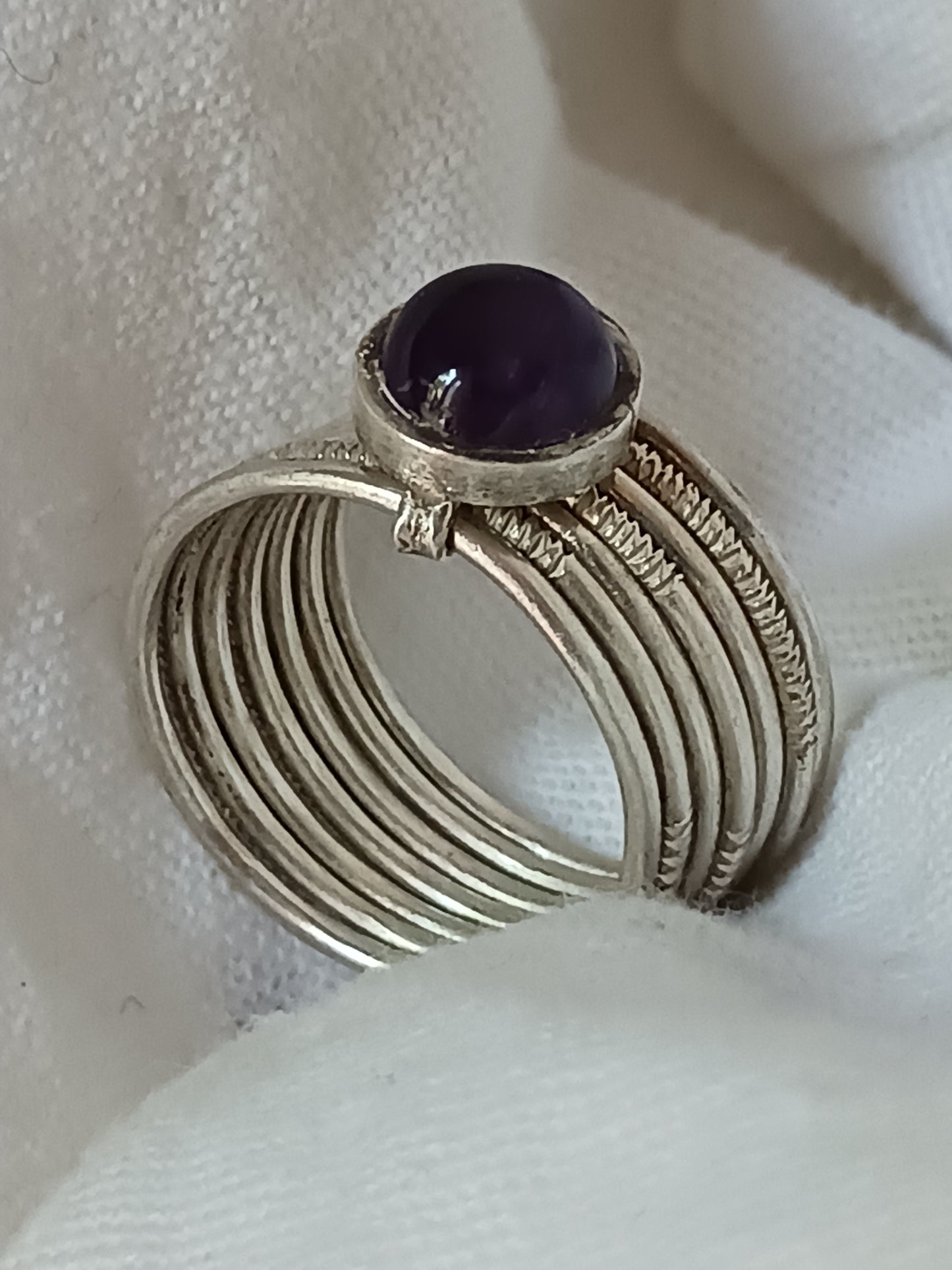 Bague touareg en argent massif
