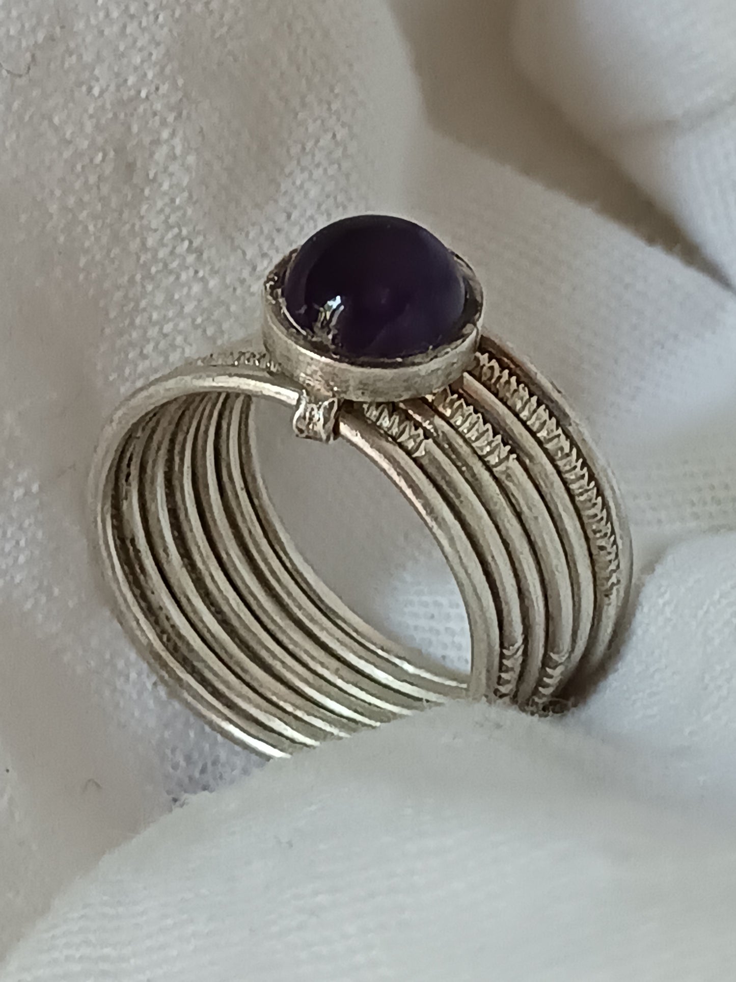 Bague touareg en argent massif