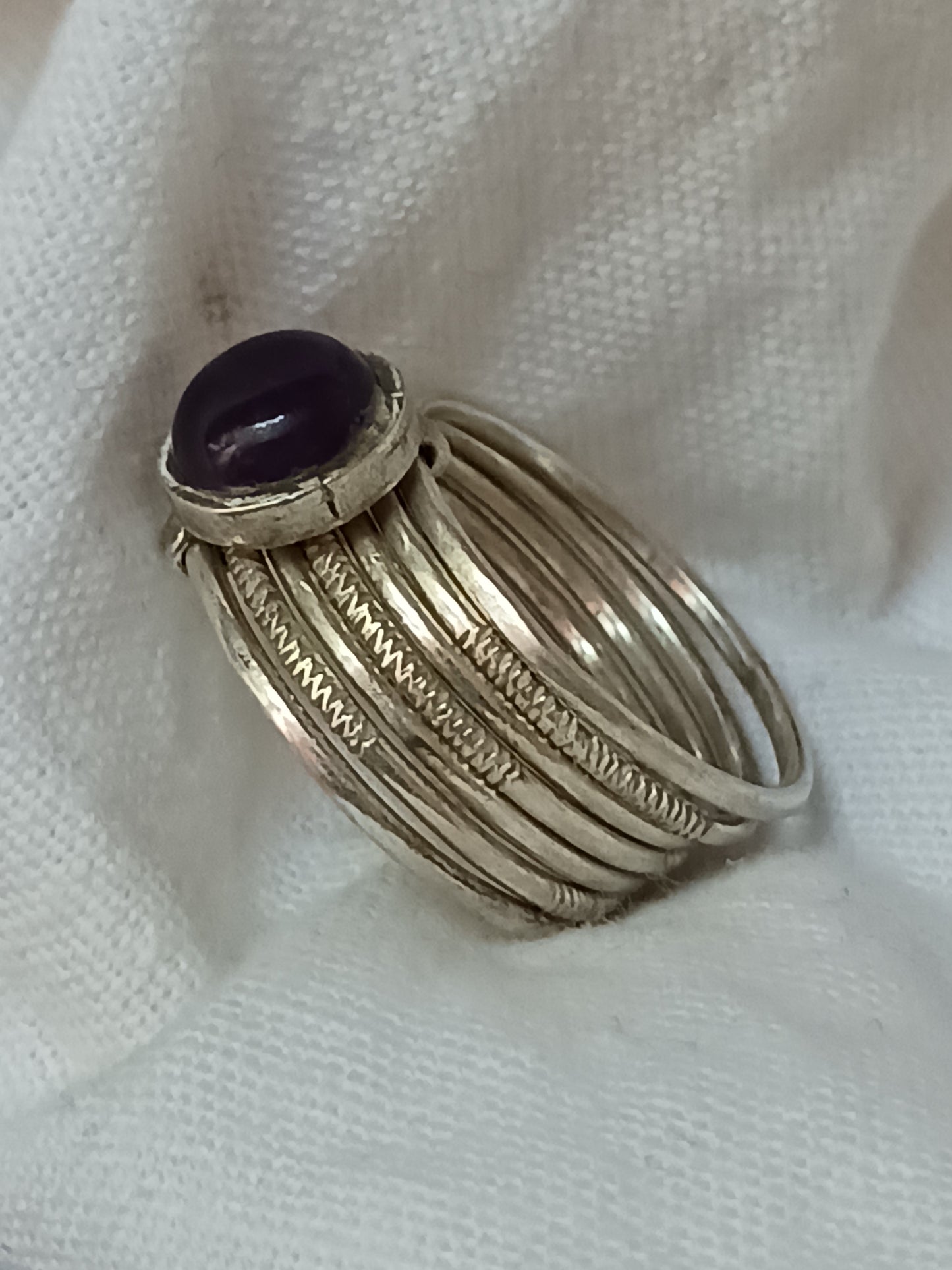 Bague touareg en argent massif